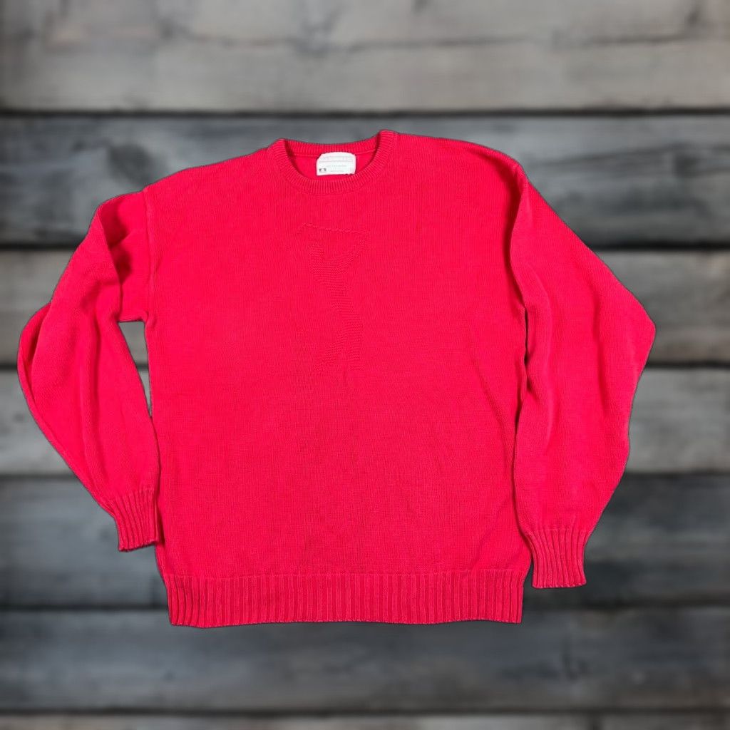 Vintage VINTAGE Lord Jeff Golf Knit Sweater Shirt Adult Large Red Embroidered 3-D Golf Pattern USA Made Mens Size US L / EU 52-54 / 3 - 1 Thumbnail