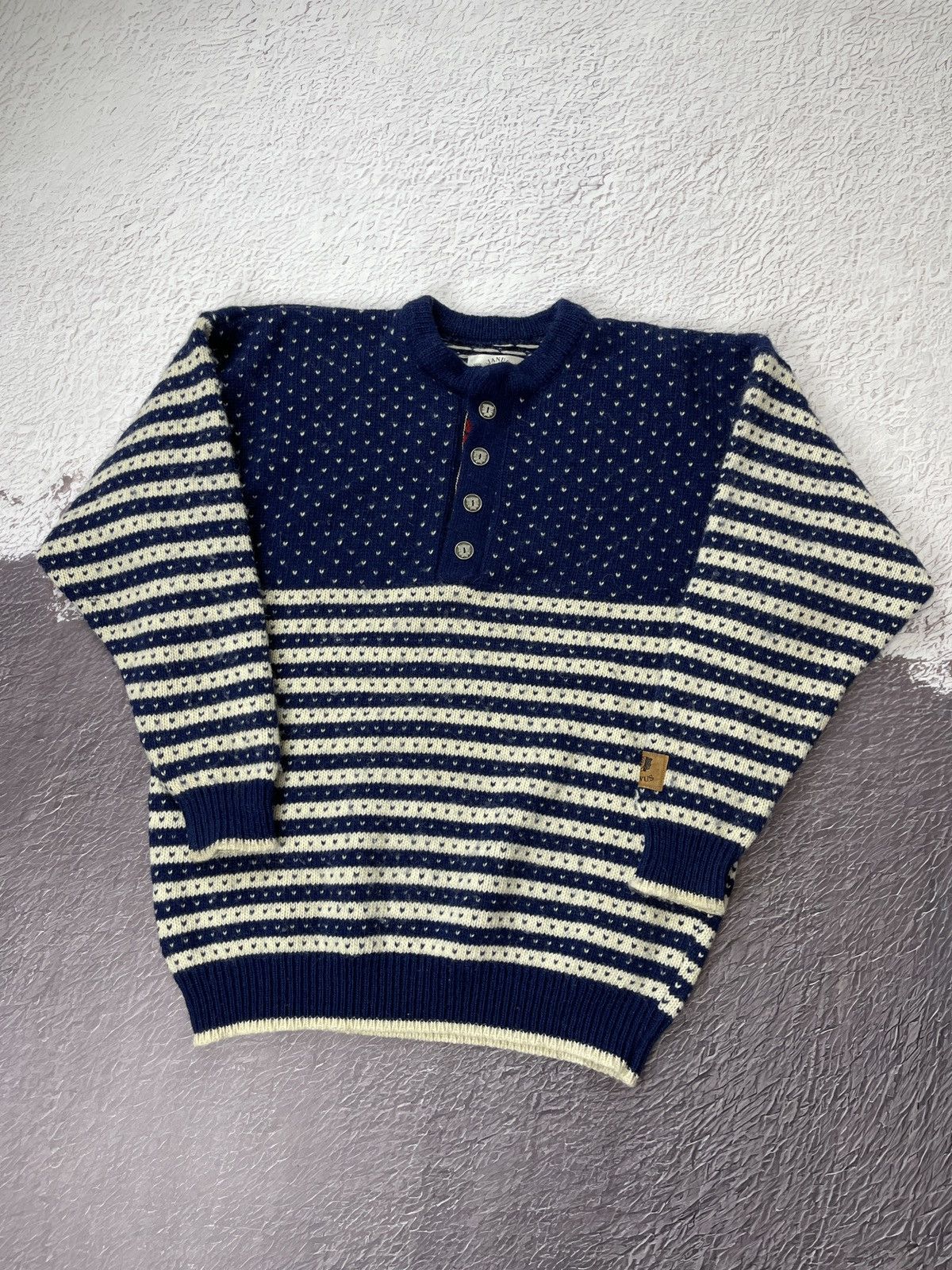Dale Of Norway Janus vintage pure wool made in Norway striped sweater Size US M / EU 48-50 / 2 - 2 Thumbnail