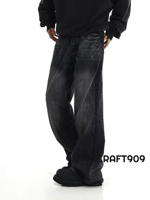 VIBE Black Washed Flare Denim Jeans Size US 30 / EU 46 - 7 Thumbnail