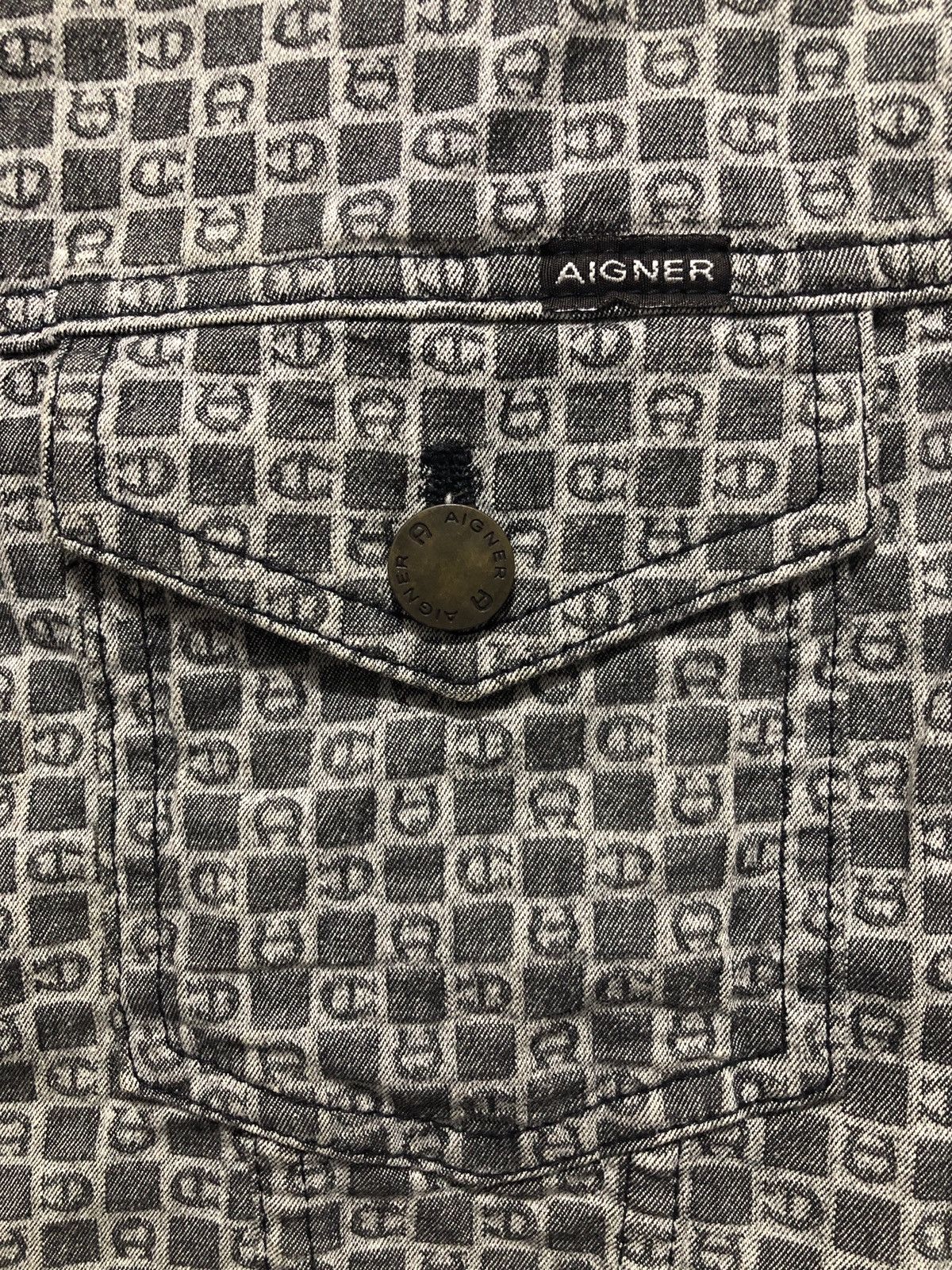 Aigner Aigner Monogram Trucker Jacker Size US M / EU 48-50 / 2 - 3 Thumbnail