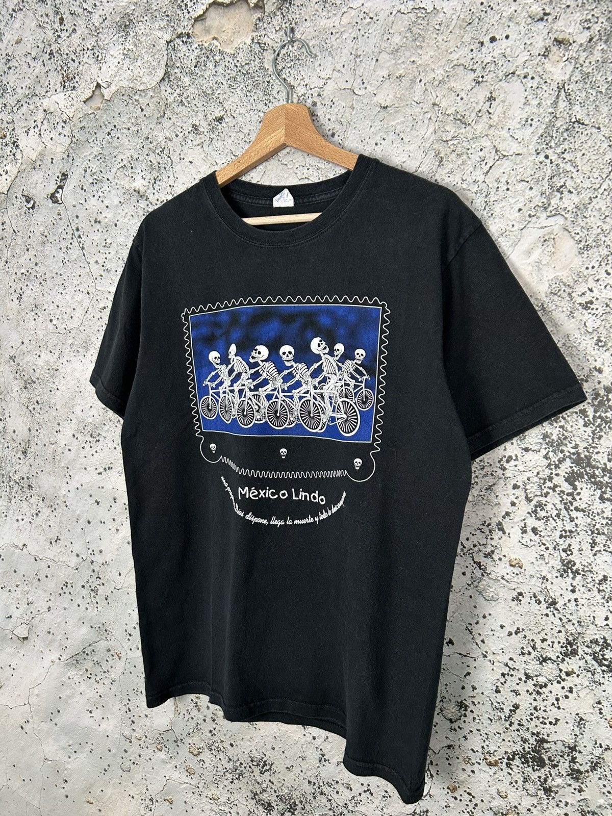 Other Vintage Mexico Lindo Horror Graphic Tee Streetwear 90s Size US M / EU 48-50 / 2 - 2 Thumbnail