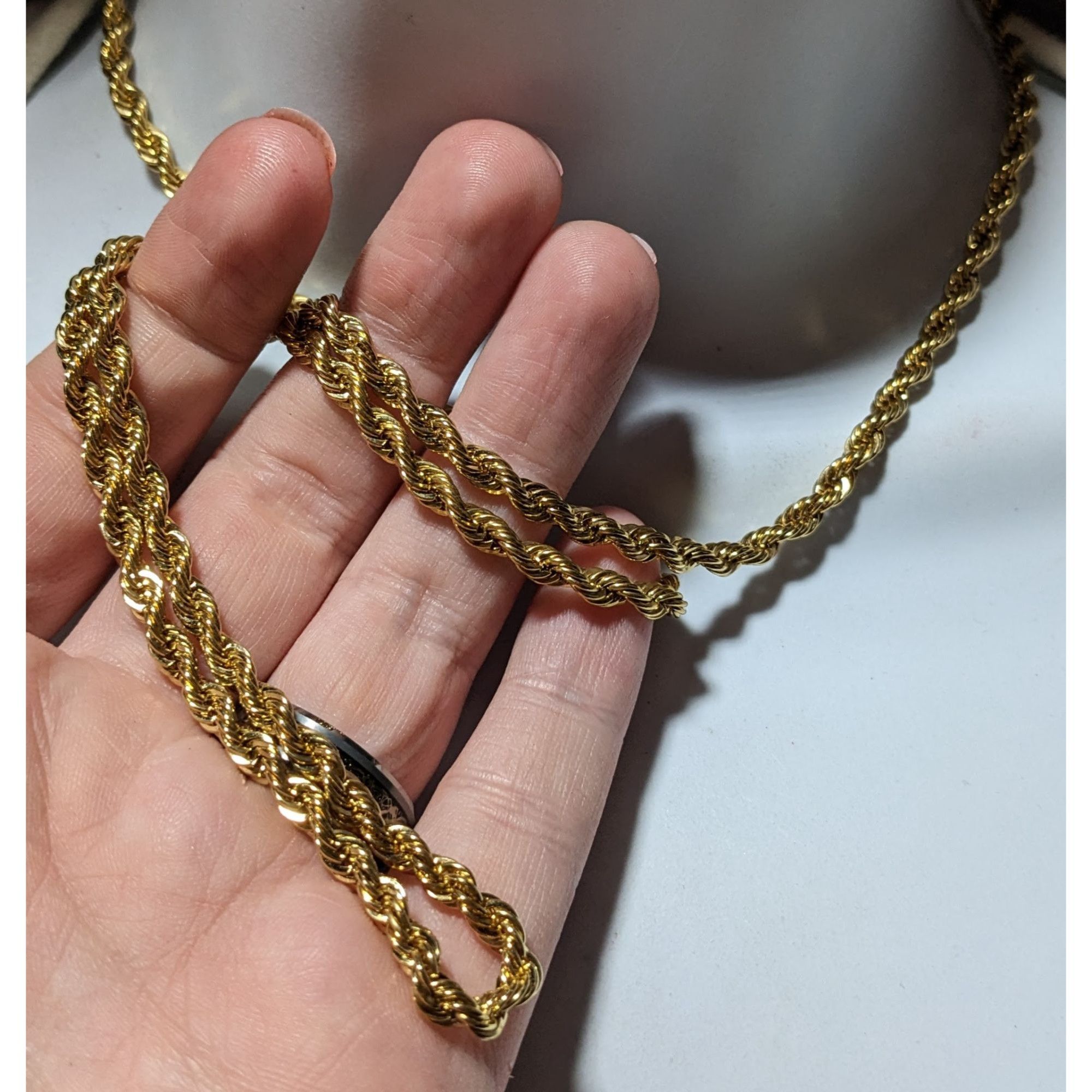 Other Bright Gold Classic Rope Chain Necklace Size ONE SIZE - 6 Thumbnail