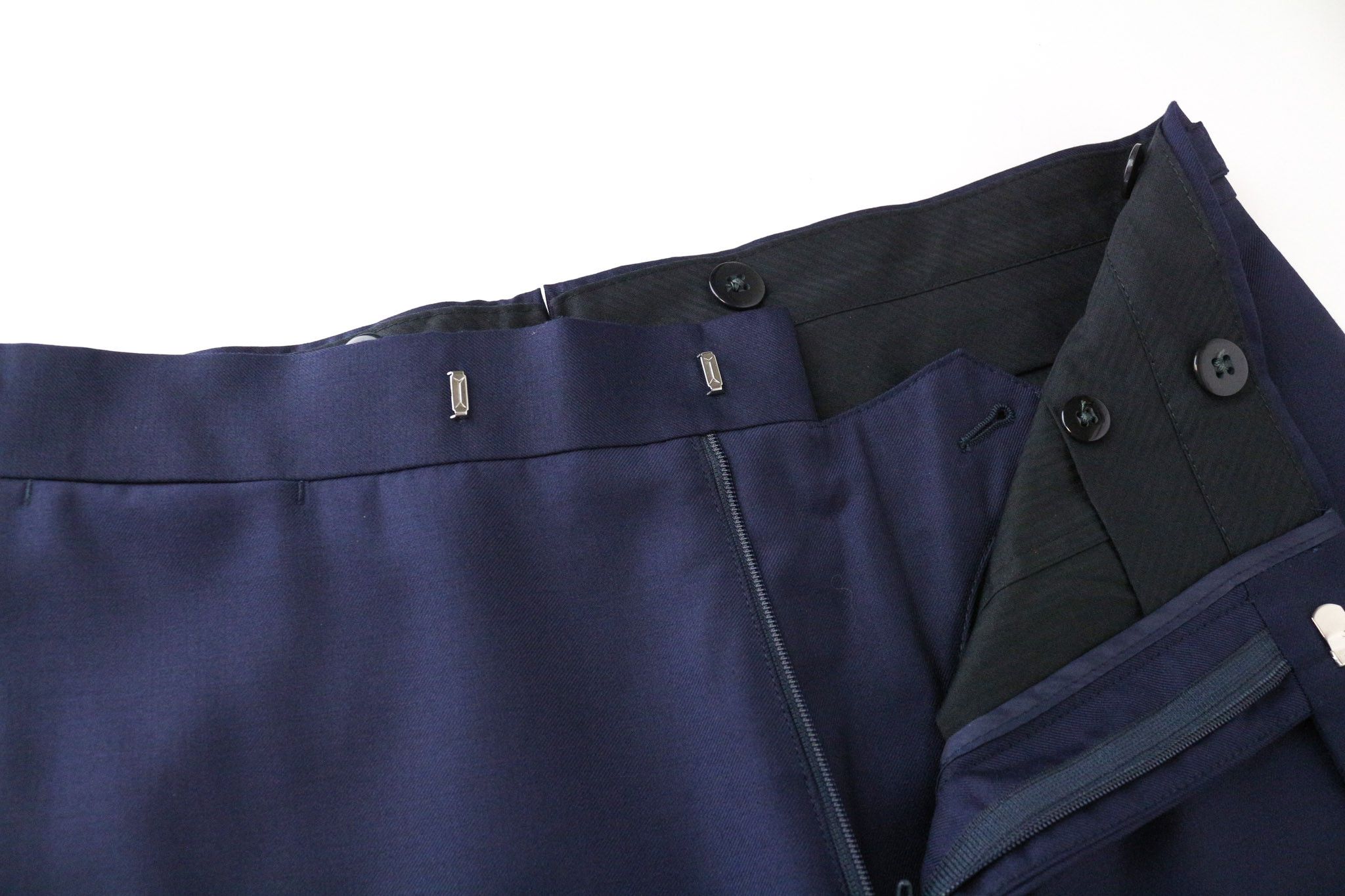 Suitsupply U-NECK UK38R Blue 2-Piece Slim Wool Tuxedo 76007 Size 38R - 12 Thumbnail