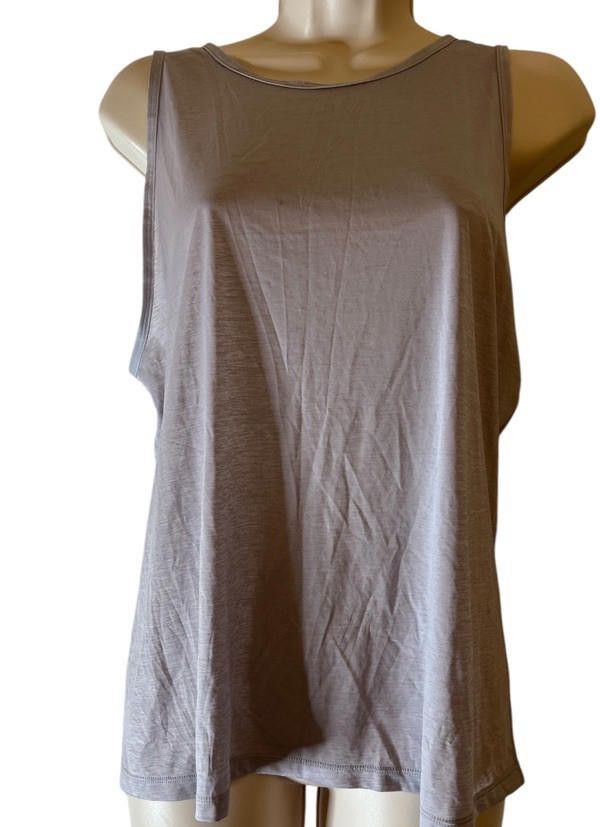 Designer Lululemon Woman's Tank Top Split Crossover Back Purple Sz10 Size L / US 10 / IT 46 - 2 Thumbnail