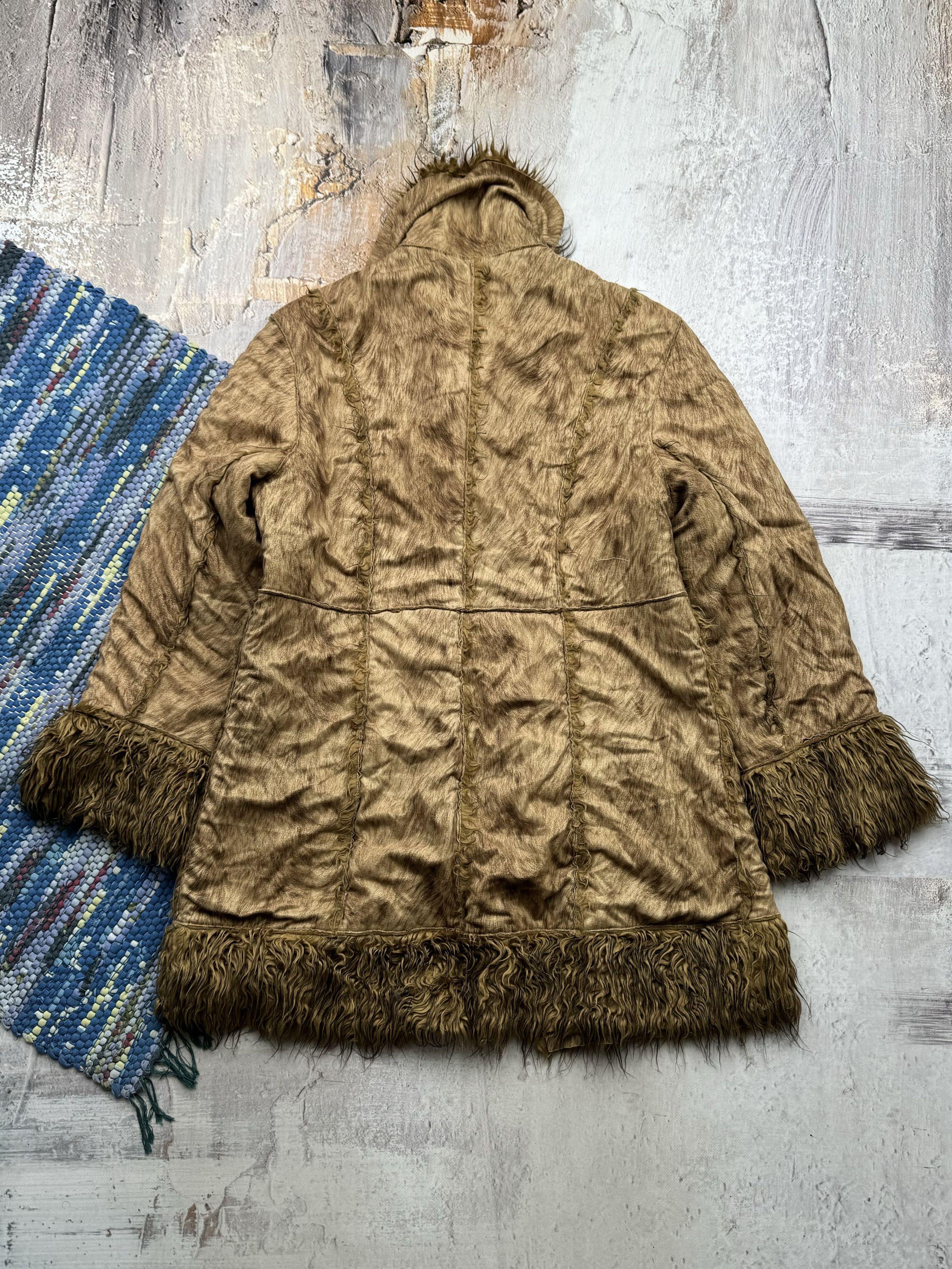 Vintage Vintage Faded Faux Fur Coat A186(495)D15 Size M / US 6-8 / IT 42-44 - 8 Thumbnail