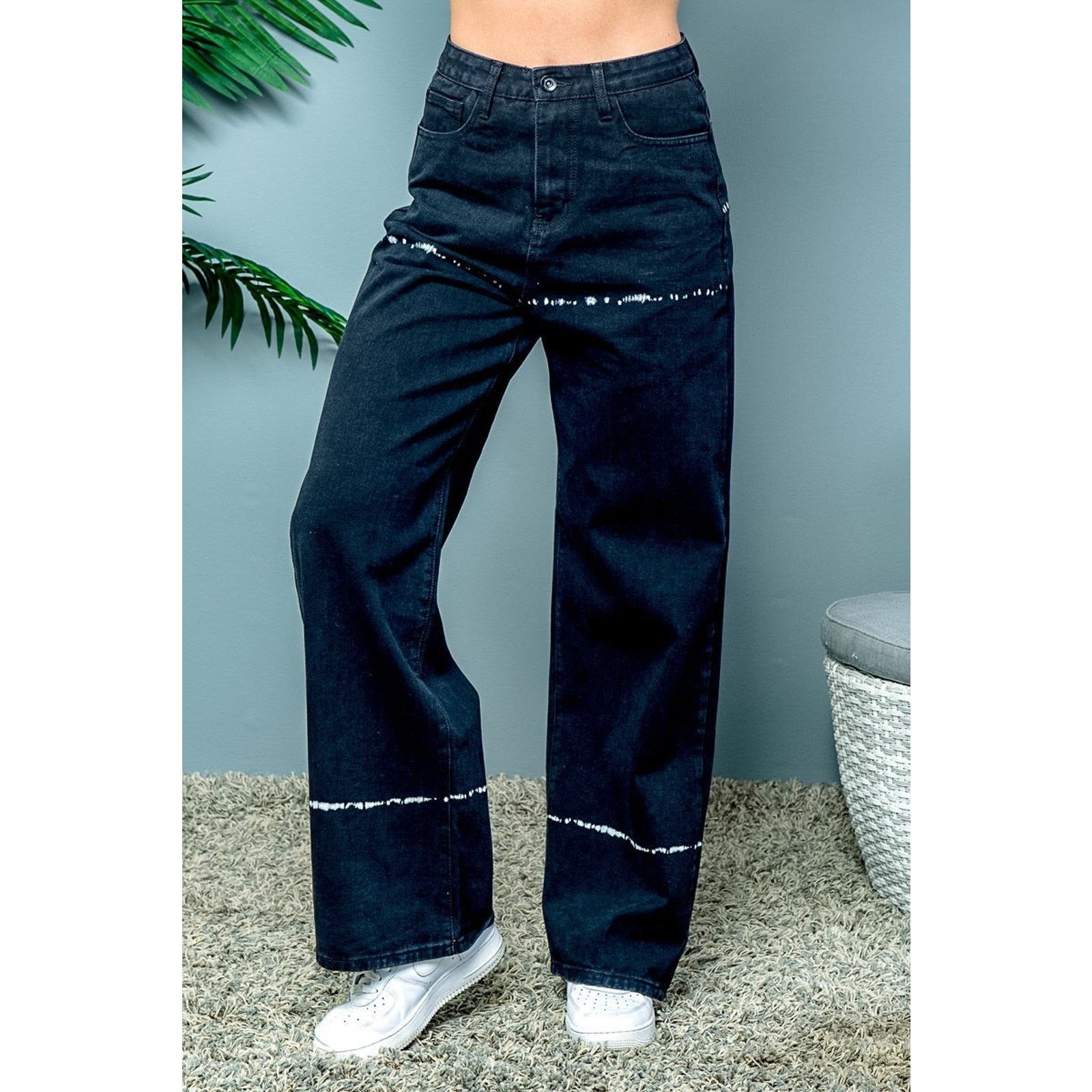 Other Skinny Fries Jeans Women's Super High Rise Baggy Wide Leg 0 Size 24" / US 00 / IT 34 - 2 Thumbnail