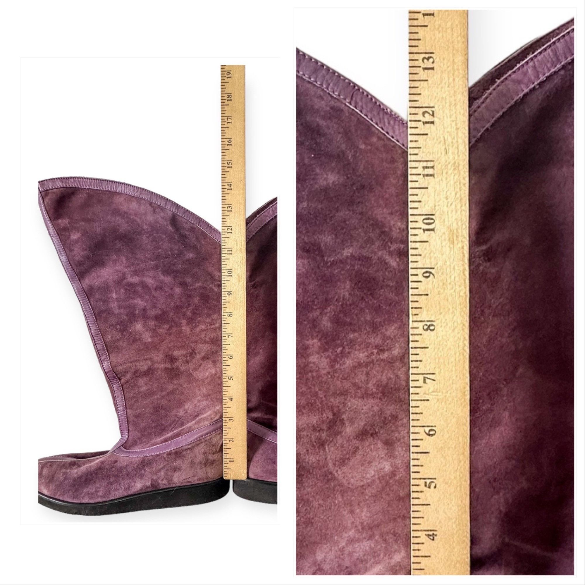 Kansai Yamamoto Vintage Rare Kansai by Giancolombo Purple Suede Boots Size US 7.5 / IT 37.5 - 11 Thumbnail