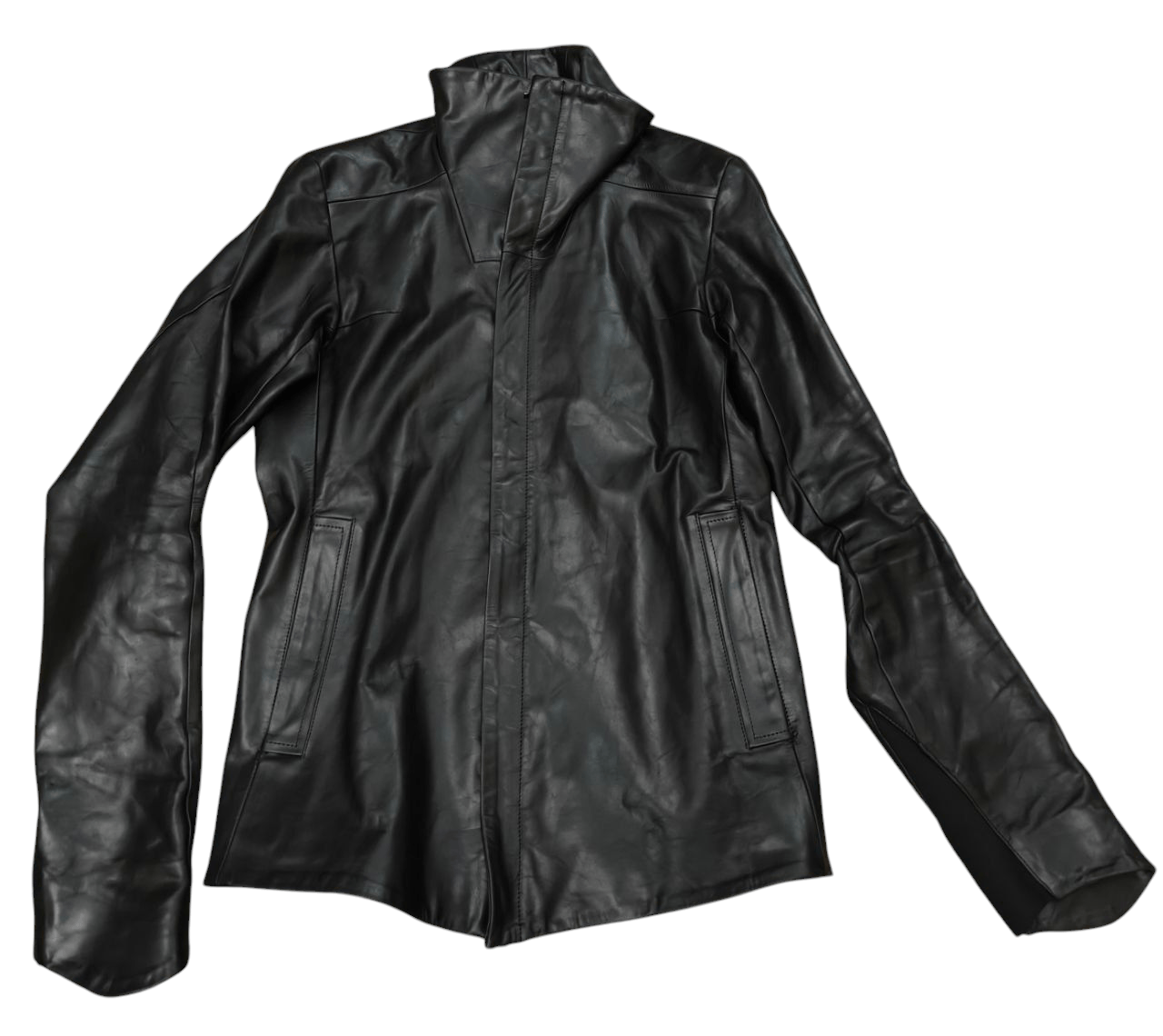 Devoa Devoa high Neck Jacket Calf Leather Size US S / EU 44-46 / 1 - 1 Thumbnail