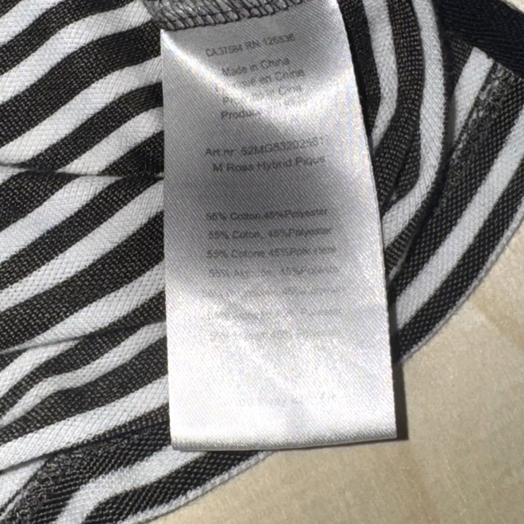 J.Lindeberg J.Lindeberg Polo Shirt Mens XL Black White Striped Regular Fit Golf Performance Size US XL / EU 56 / 4 - 7 Thumbnail