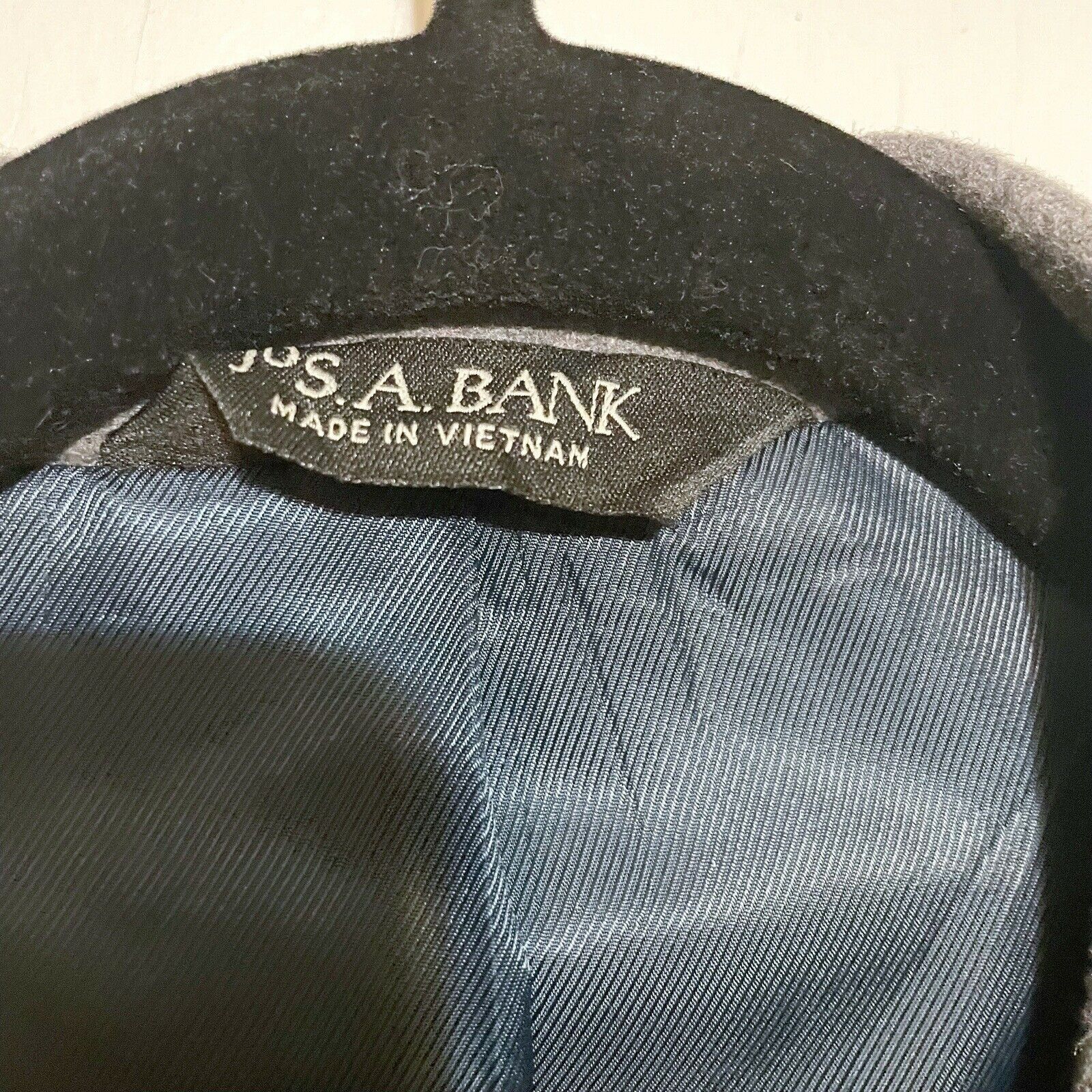 Jos. A. Bank JOS A BANK Silk Wool Felt Gray Blazer Jacket Sport Coat 44 R Size 44R - 2 Thumbnail