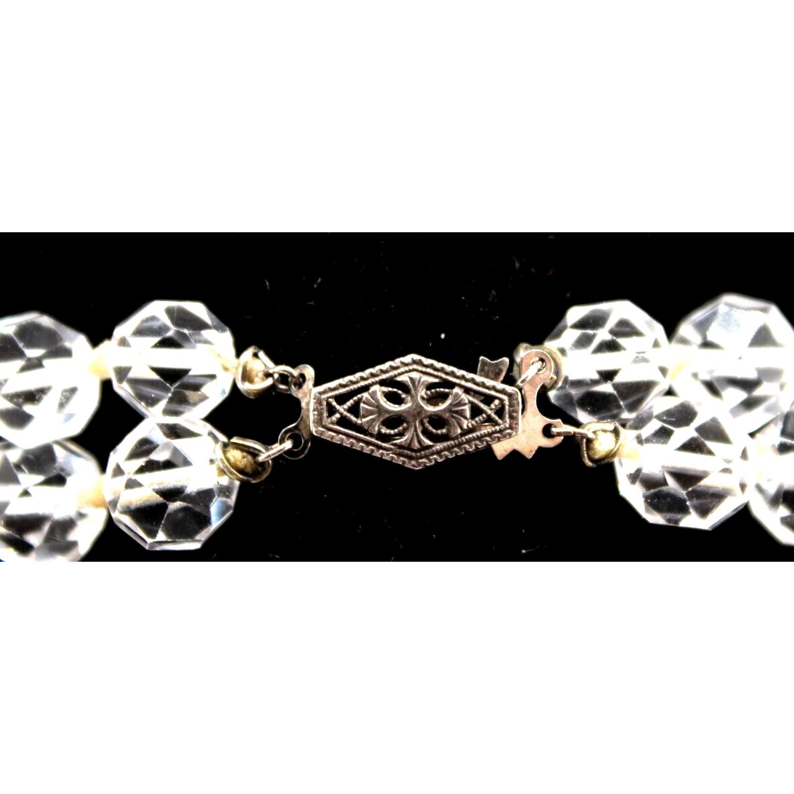 Other Genuine Rock Crystal Graduated Faceted Bead Necklace 16" Size ONE SIZE - 4 Thumbnail
