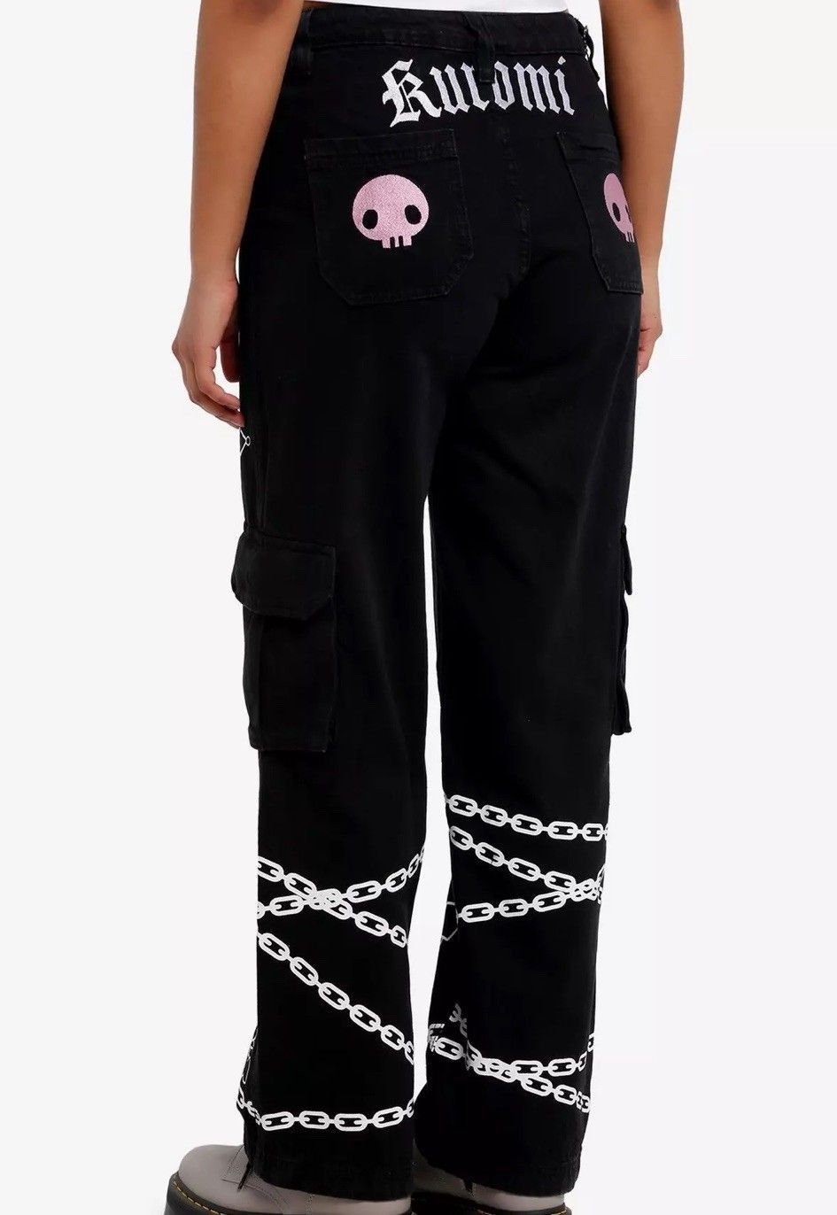 Hot Topic Hot Topic x Kuromi Belt Chain Black Carpenter Pants Size 15 Size 38" / US 16 / IT 52 - 2 Thumbnail