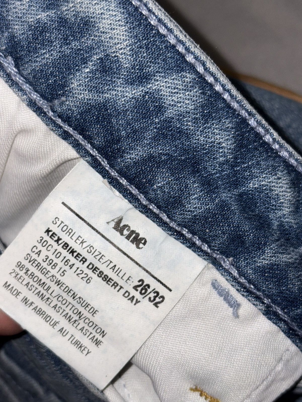 Acne Studios SS10 Acne Kex Biker Leather Strip Jeans Denim Patchwork west Size US 28 / EU 44 - 6 Thumbnail