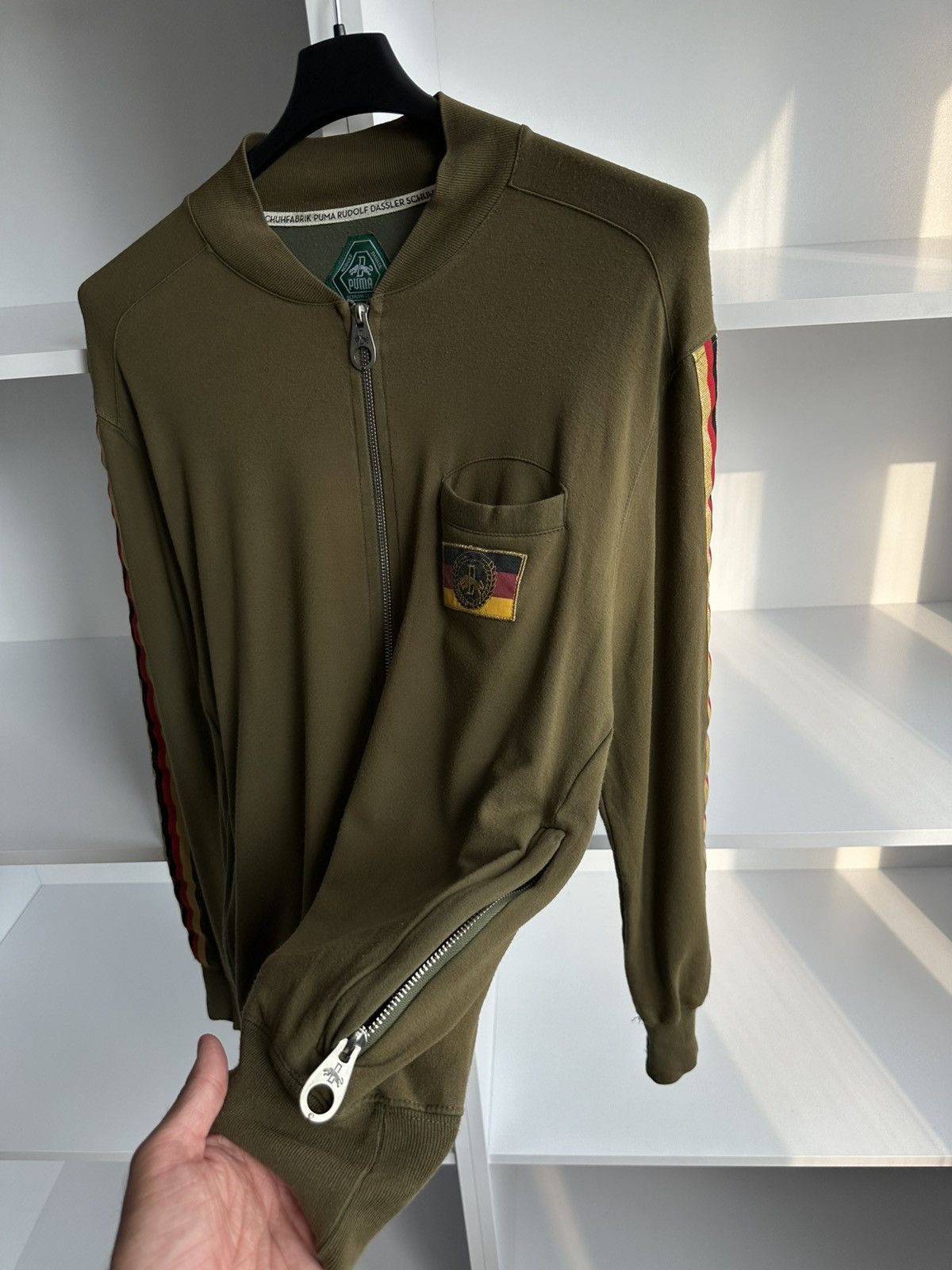 Puma Vintage Puma Rudolf Dassler Rare Zip Track Jacket Size US L / EU 52-54 / 3 - 5 Thumbnail