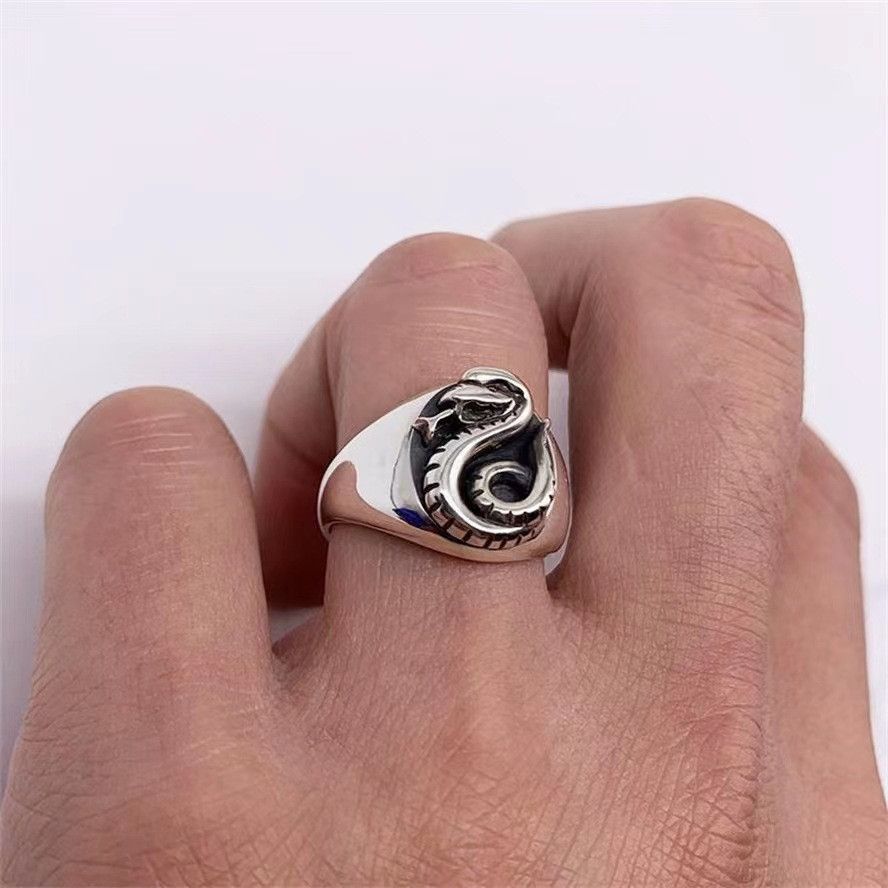 Jewelry Vintage Snake Emblem Ring Size ONE SIZE - 1 Thumbnail