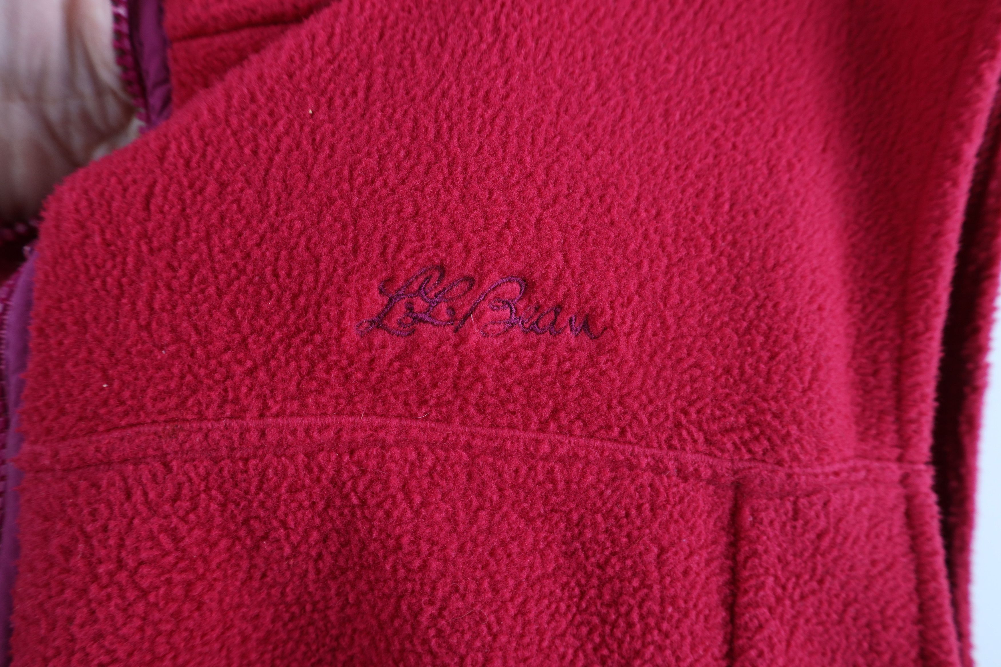 L.L. Bean × Vintage Vintage 90s LL Bean Script Spell Out Fleece Vest Jacket Size XL / US 12-14 / IT 48-50 - 4 Thumbnail