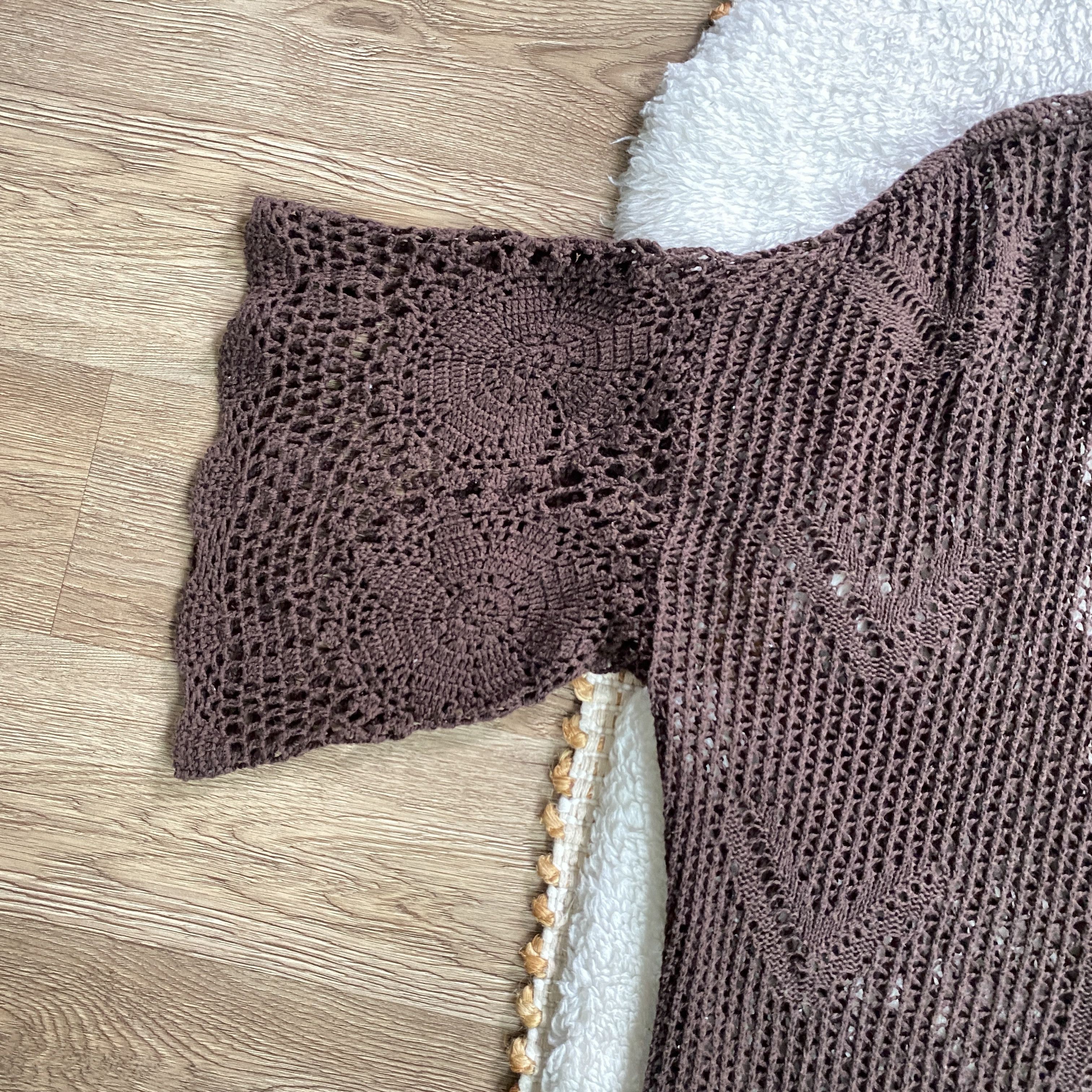 Other Boho Crochet Open Cardigan Sweater – Willow & Clay Size L / US 10 / IT 46 - 6 Thumbnail