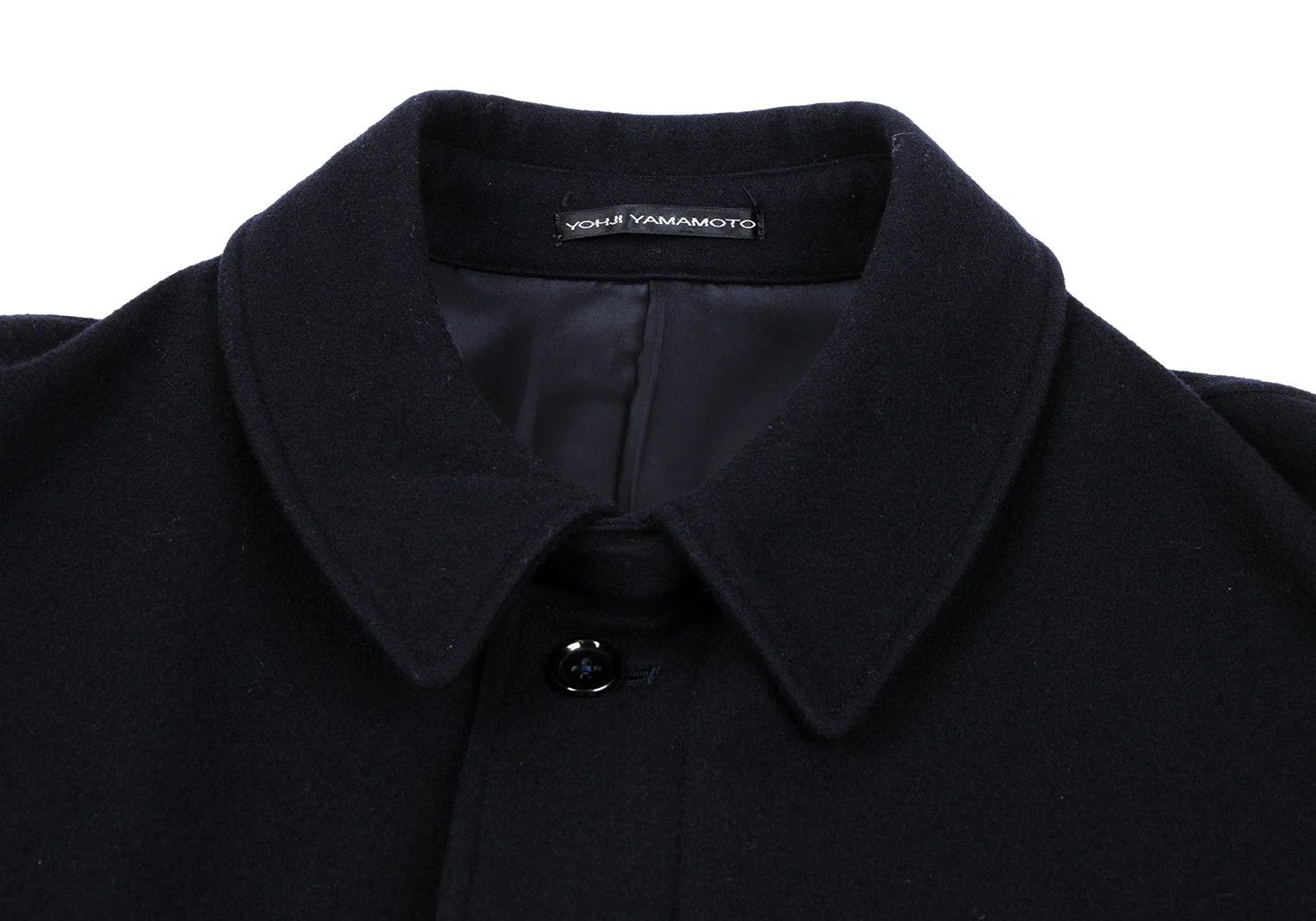 Jean Paul Gaultier Melton Wool Belted Half Coat in Navy Blue Size 3 Size US L / EU 52-54 / 3 - 3 Thumbnail