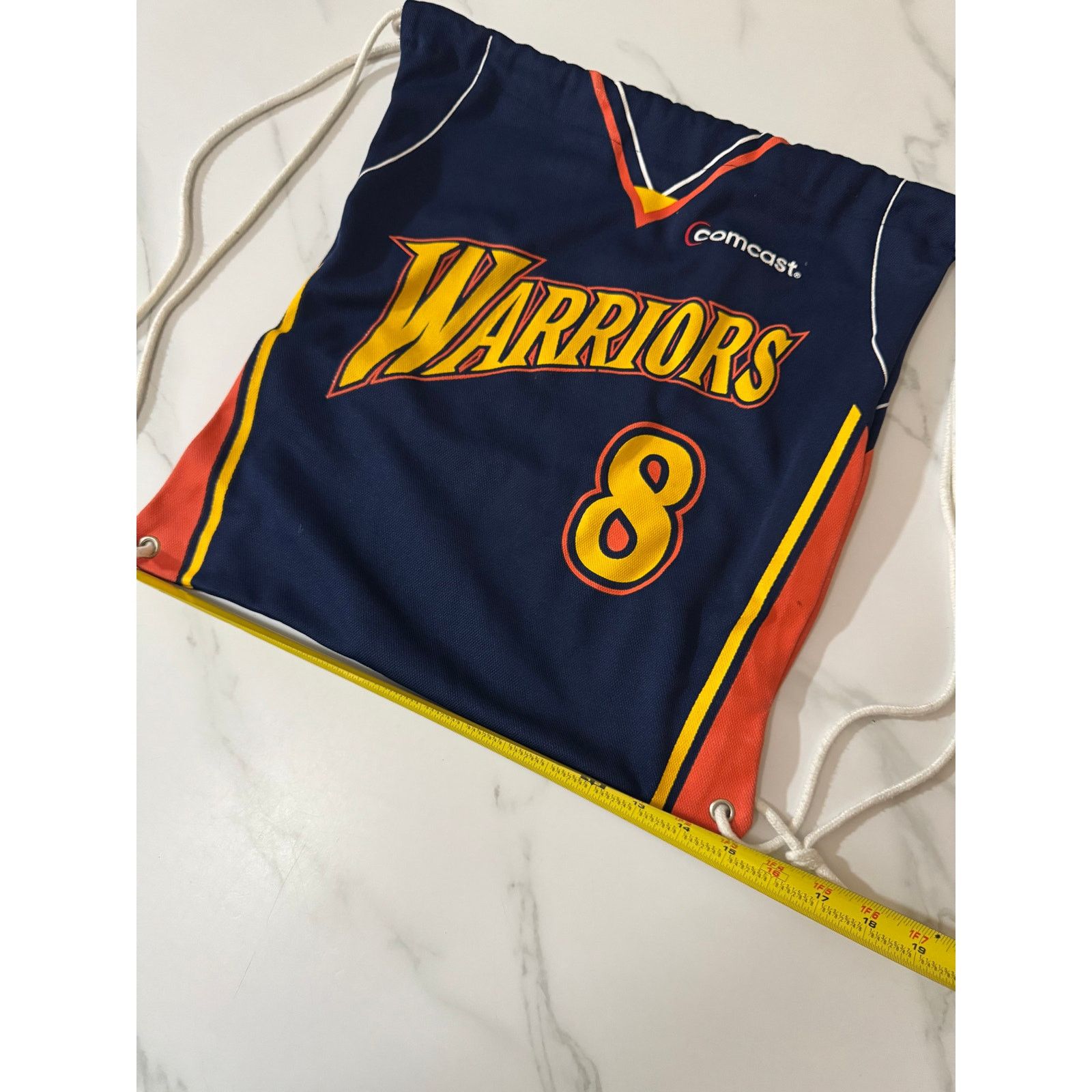 NBA Golden State Warriors Monte Ellis 8 Drawstring Backpack Size ONE SIZE - 3 Thumbnail