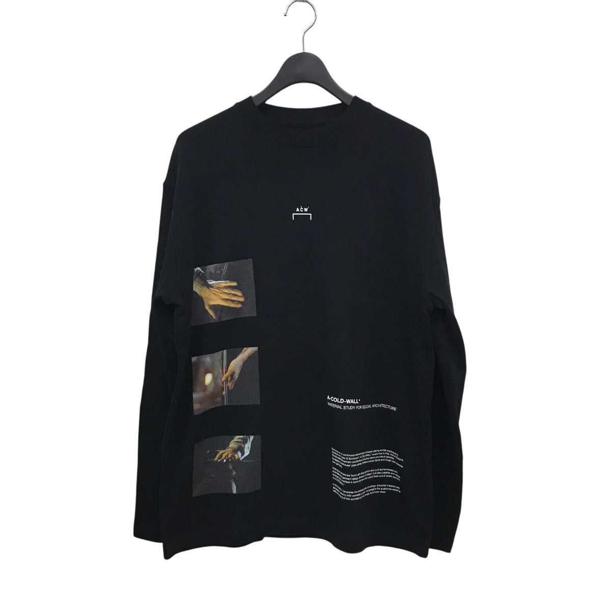 A-COLD-WALL* "MATERIAL STUDY FOR SOCIAL ARCHITECTURE" Long Sleeve Tee Size US M / EU 48-50 / 2 - 1 Thumbnail