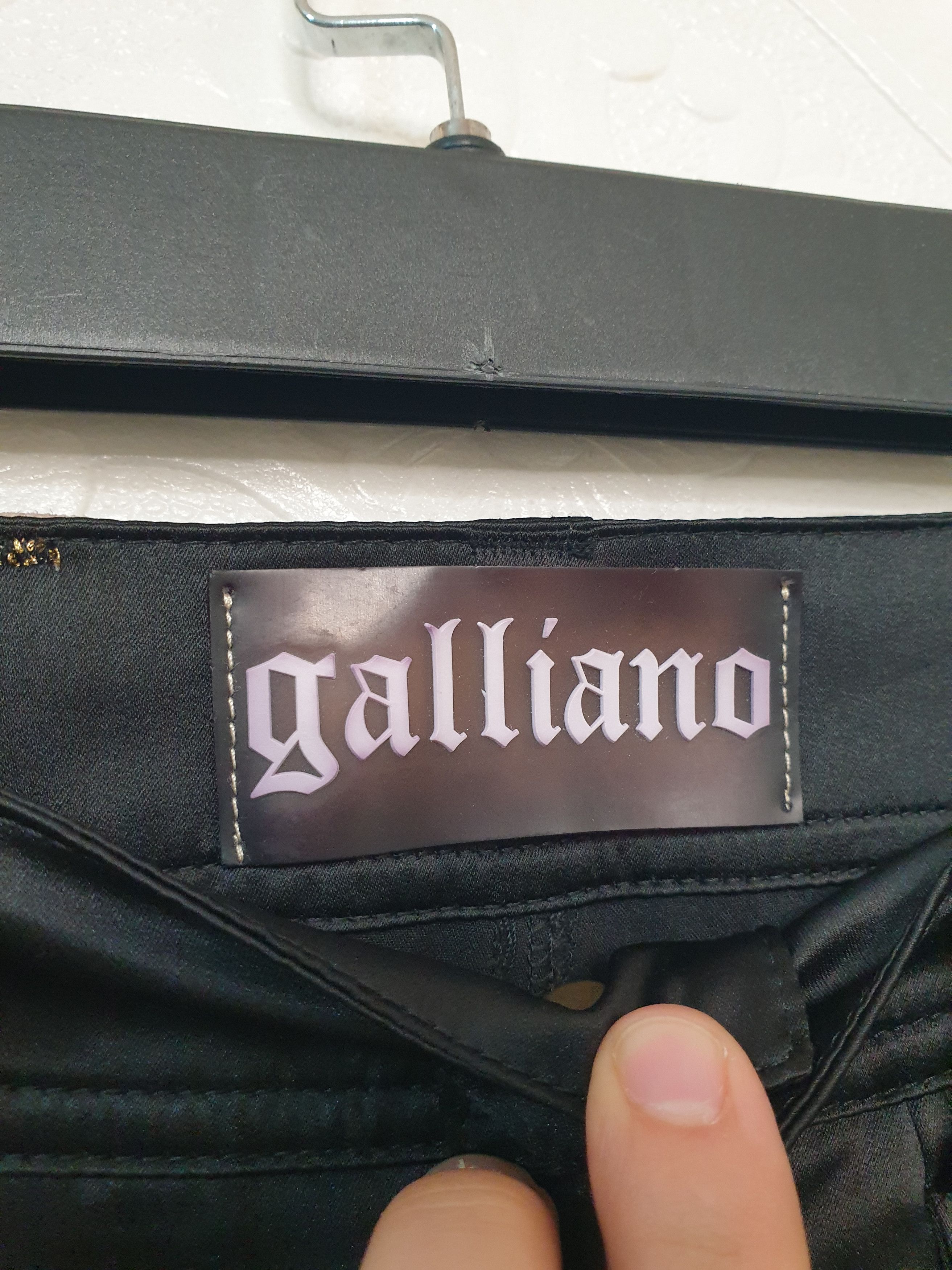 John Galliano GALLIANO pants for WOMEN black size small JOHN GALLIANO Size 27" / US 4 / IT 40 - 2 Thumbnail