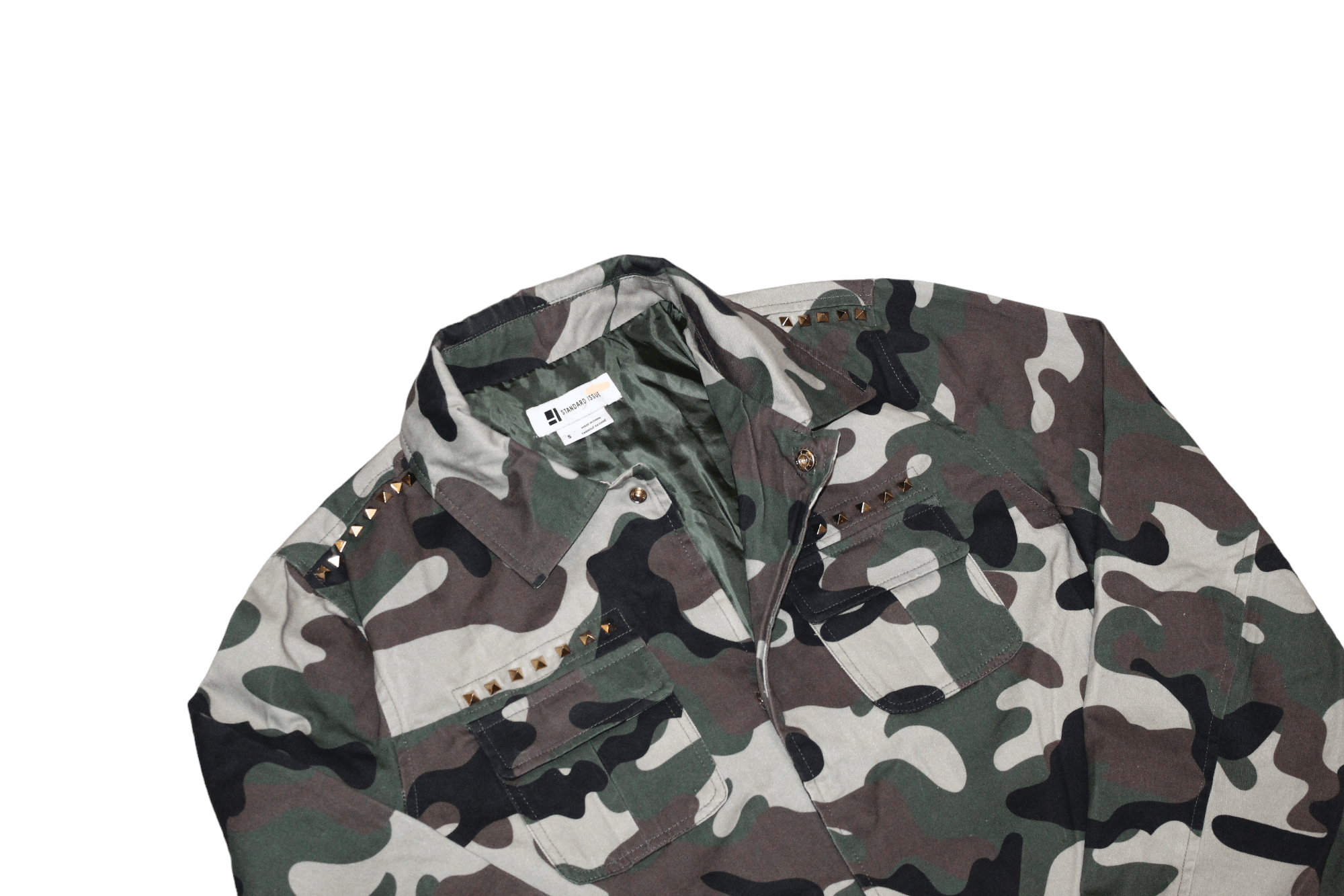 Standard Issue Y2K 🔥 Standard Issue Nyc M65 Camo Studded Coach Jacket Size US S / EU 44-46 / 1 - 6 Thumbnail