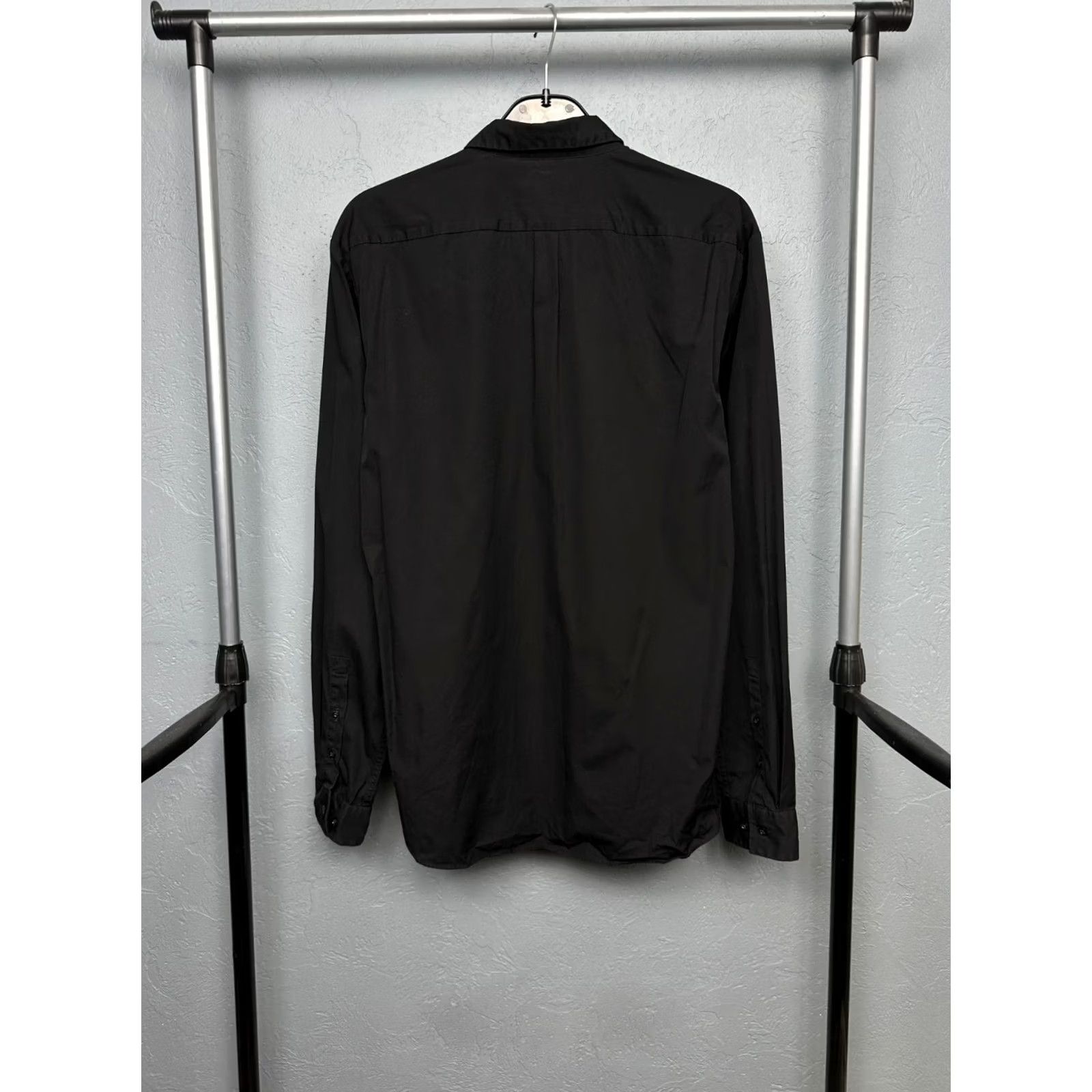 Hugo Boss HUGO BOSS Mens Long Sleeve Shirt Slim Fit Size L Black Button-Up, Solid, Cotton, Casual, Men Size US L / EU 52-54 / 3 - 7 Thumbnail