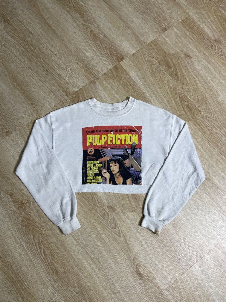 Pulp Fiction crop top sweatshirt