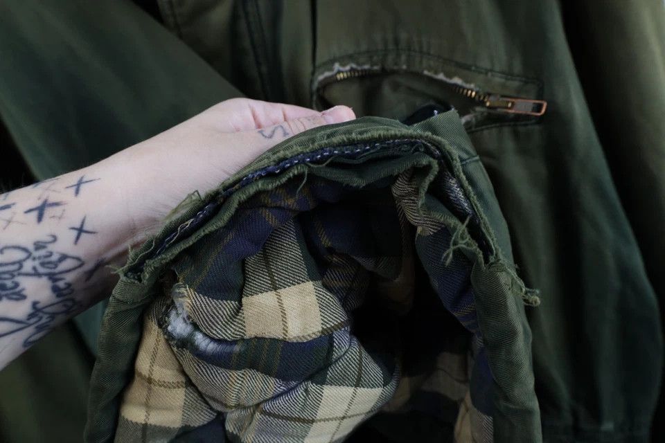 Vintage Vintage 90s Streetwear Flannel Lined Chore Jacket Green Size US XXL / EU 58 / 5 - 8 Thumbnail
