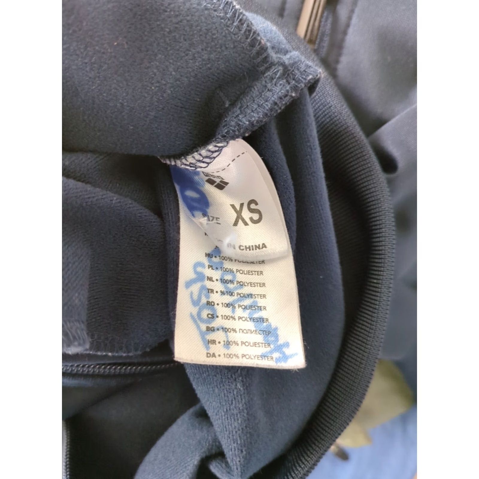 Vintage Arena Team Line Swimwear Full Zip Track Jacket XS Mens Navy Blue Arena Tracksuit Jacket Man XS Navy Athletic Jogger Activewear Shipped? Size US 27 - 5 Thumbnail