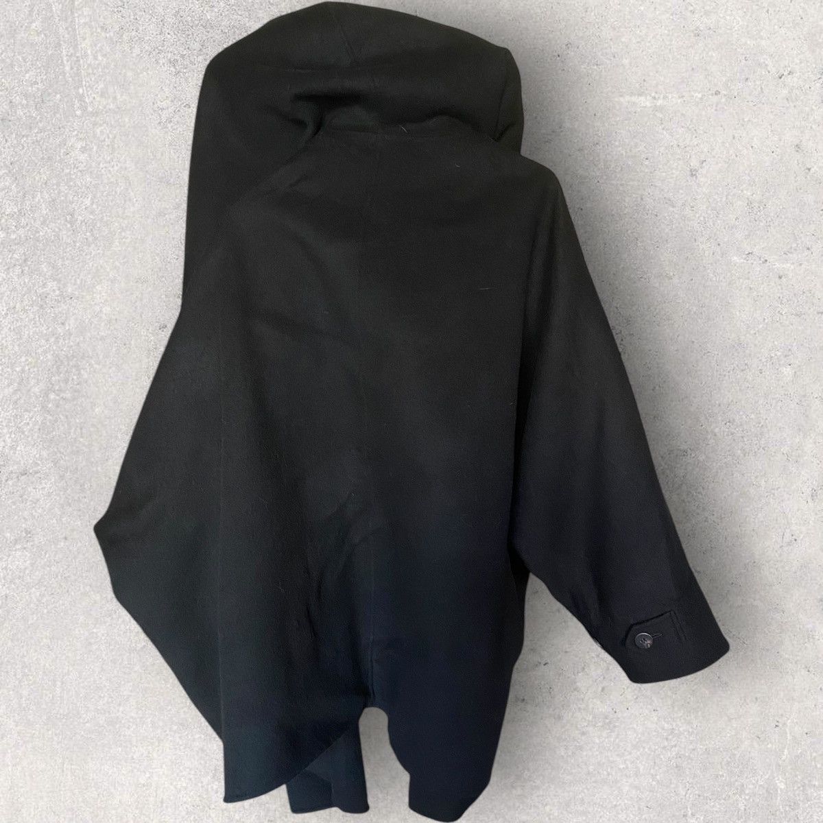 Issey Miyake Vintage Issey Miyake Asymmetric Oversized Wool Wind cot Size US M / EU 48-50 / 2 - 10 Thumbnail