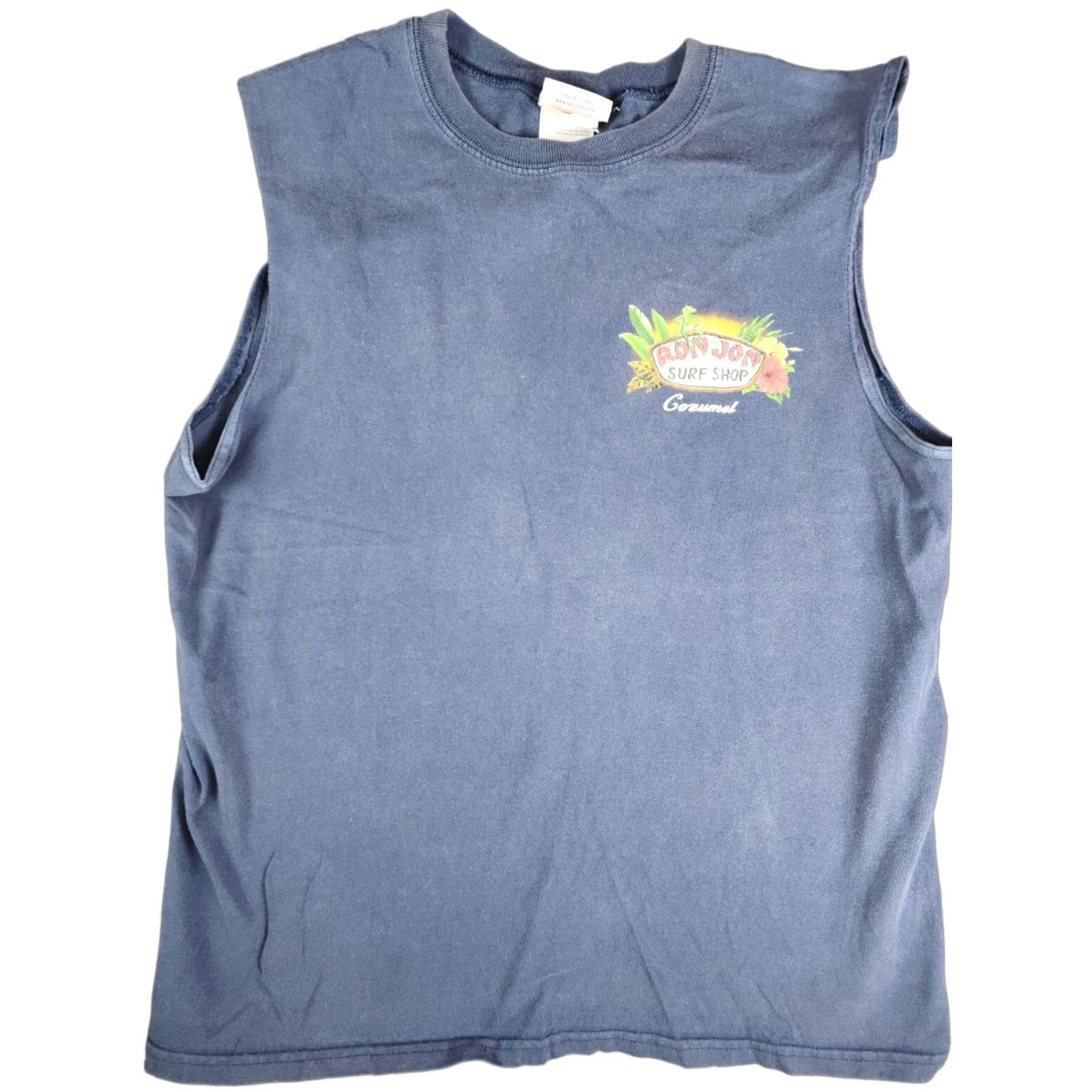 Ron Jon Surf Shop VINTAGE Ron Jon Surf Shop Cozumel Mexico Double-Sided Sleeveless Muscle Shirt M Blue Unisex Adults 90s Beach Size US M / EU 48-50 / 2 - 1 Thumbnail