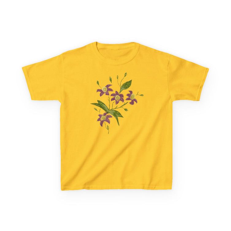 Other Women Dark Floral Burgundy Baby Tee Size L / US 10 / IT 46 - 1 Thumbnail
