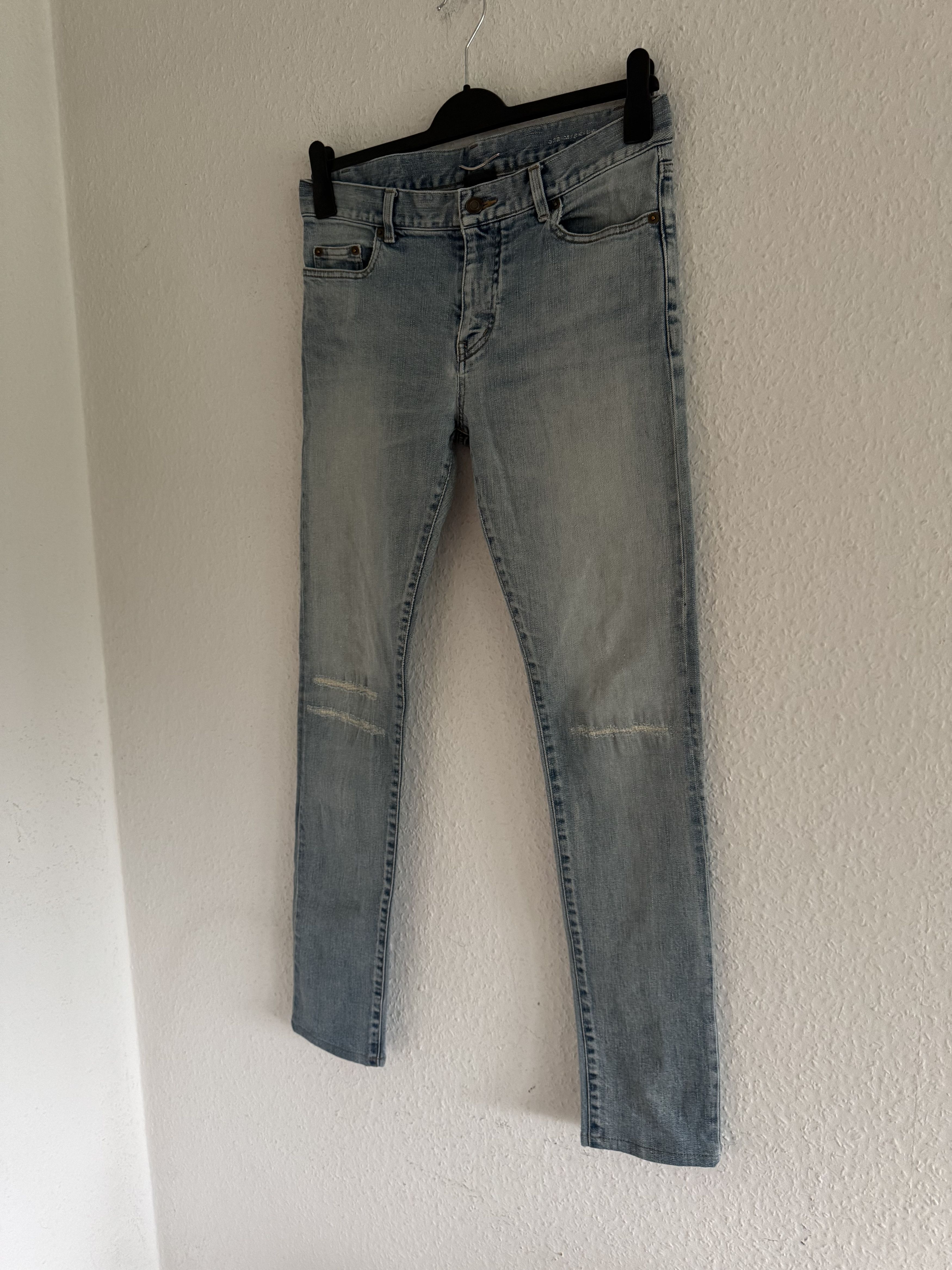 Saint Laurent Paris D02 M/SK-LW Repaired Knee Jeans Size US 31 - 3 Thumbnail