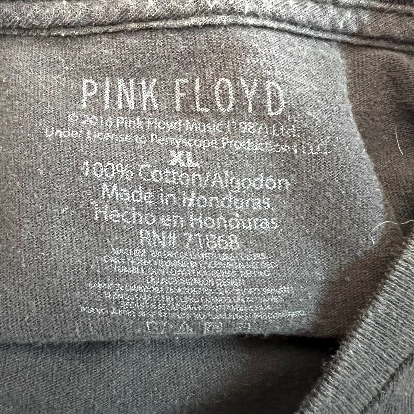 Vintage Pink Floyd T-Shirt Graphic Print Black XL Crew Neck Short Sleeve Men Regular Size XL Size US XL / EU 56 / 4 - 5 Thumbnail