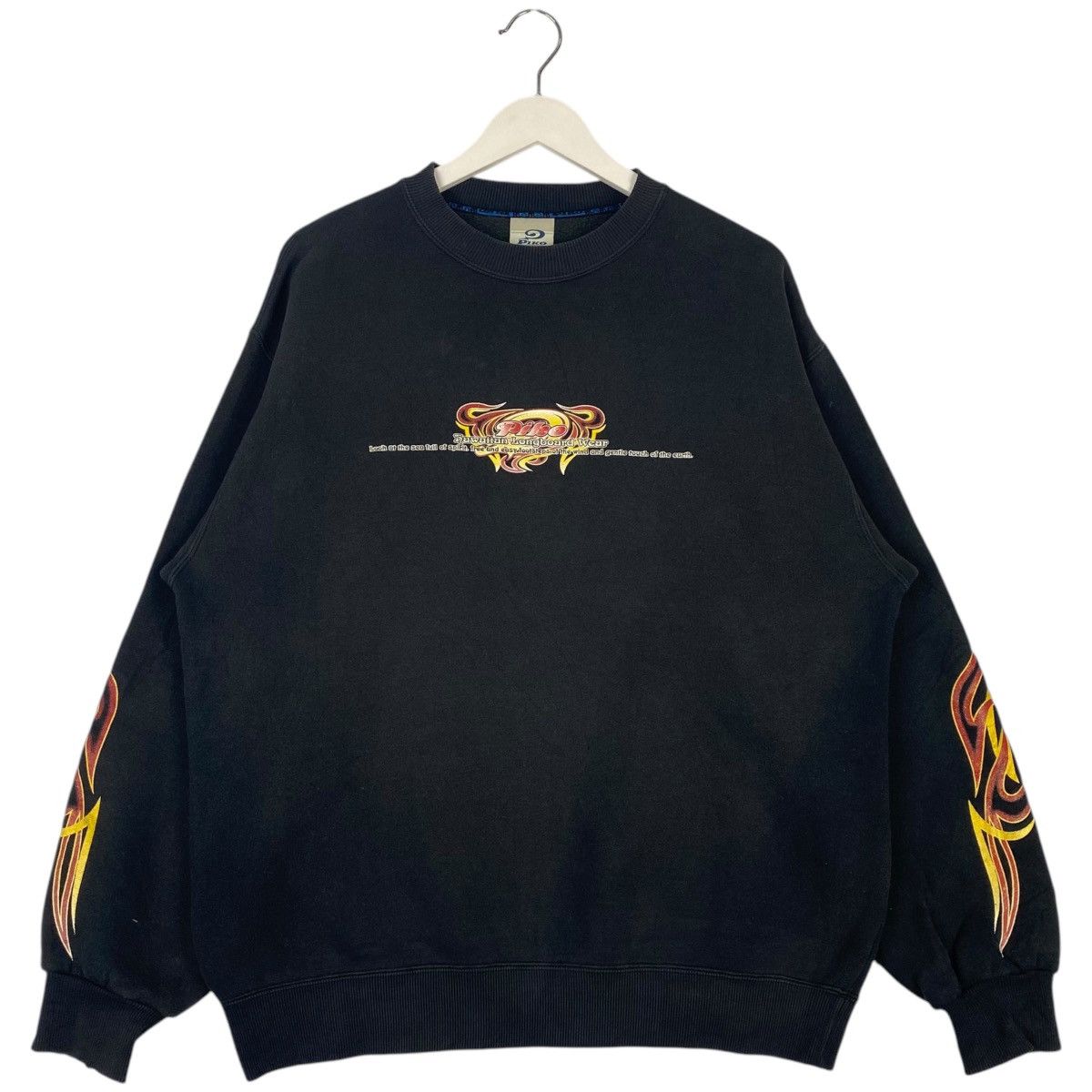Vintage Vintage Piko Hawaiian Crewneck Sweatshirt Black Size L Size US L / EU 52-54 / 3 - 1 Thumbnail
