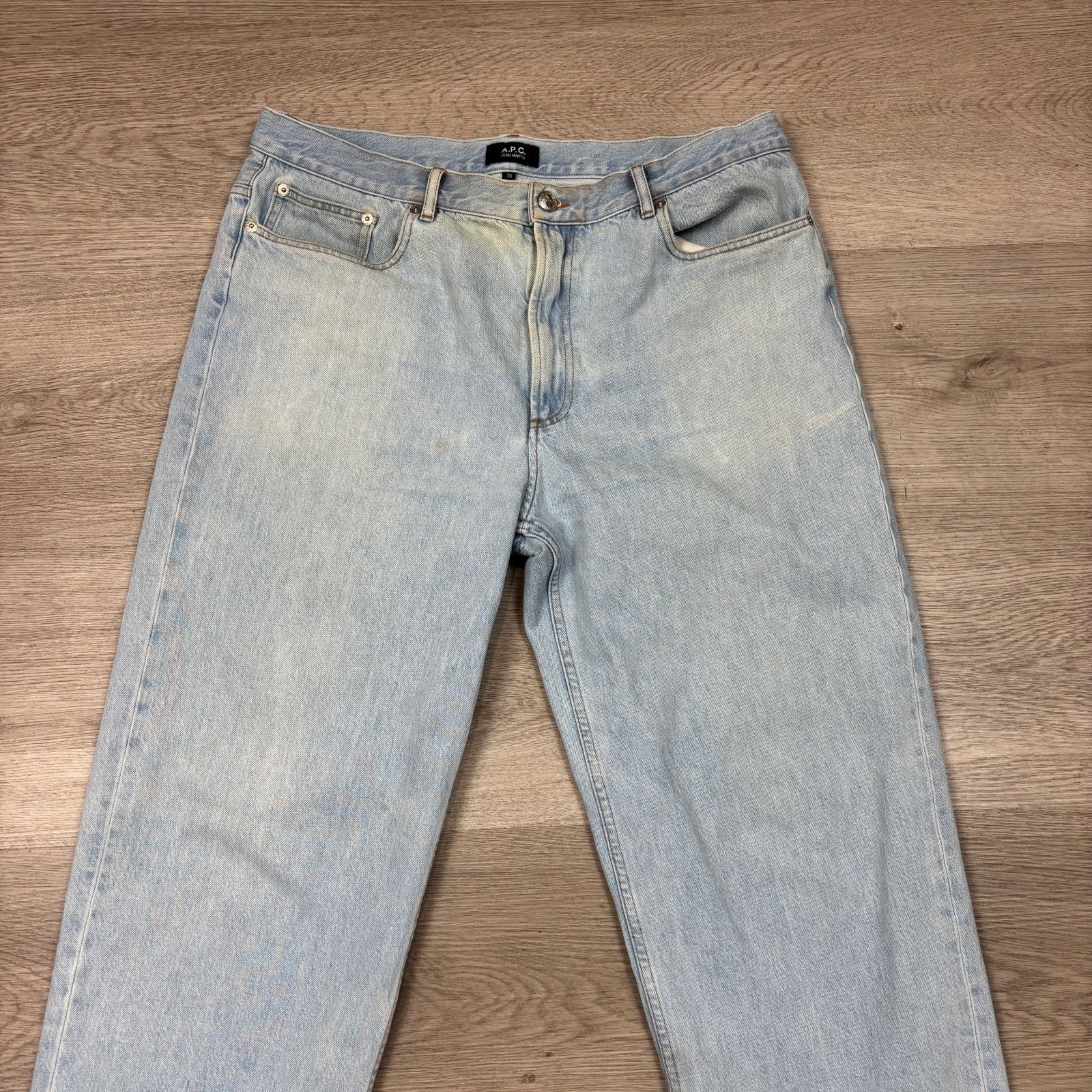 A.P.C. A.P.C. Jean Martin High Rise Wide Taper Leg Jeans Mens 36x30 Size US 36 / EU 52 - 2 Thumbnail