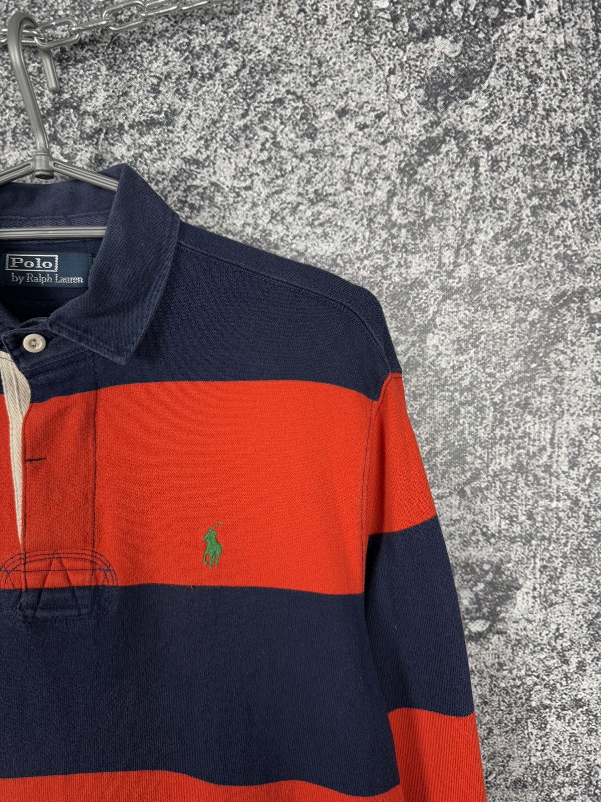 Polo Ralph Lauren Men’s Ralph Lauren Vintage Rugby Shirt Striped Luxury Size M Size US M / EU 48-50 / 2 - 2 Thumbnail