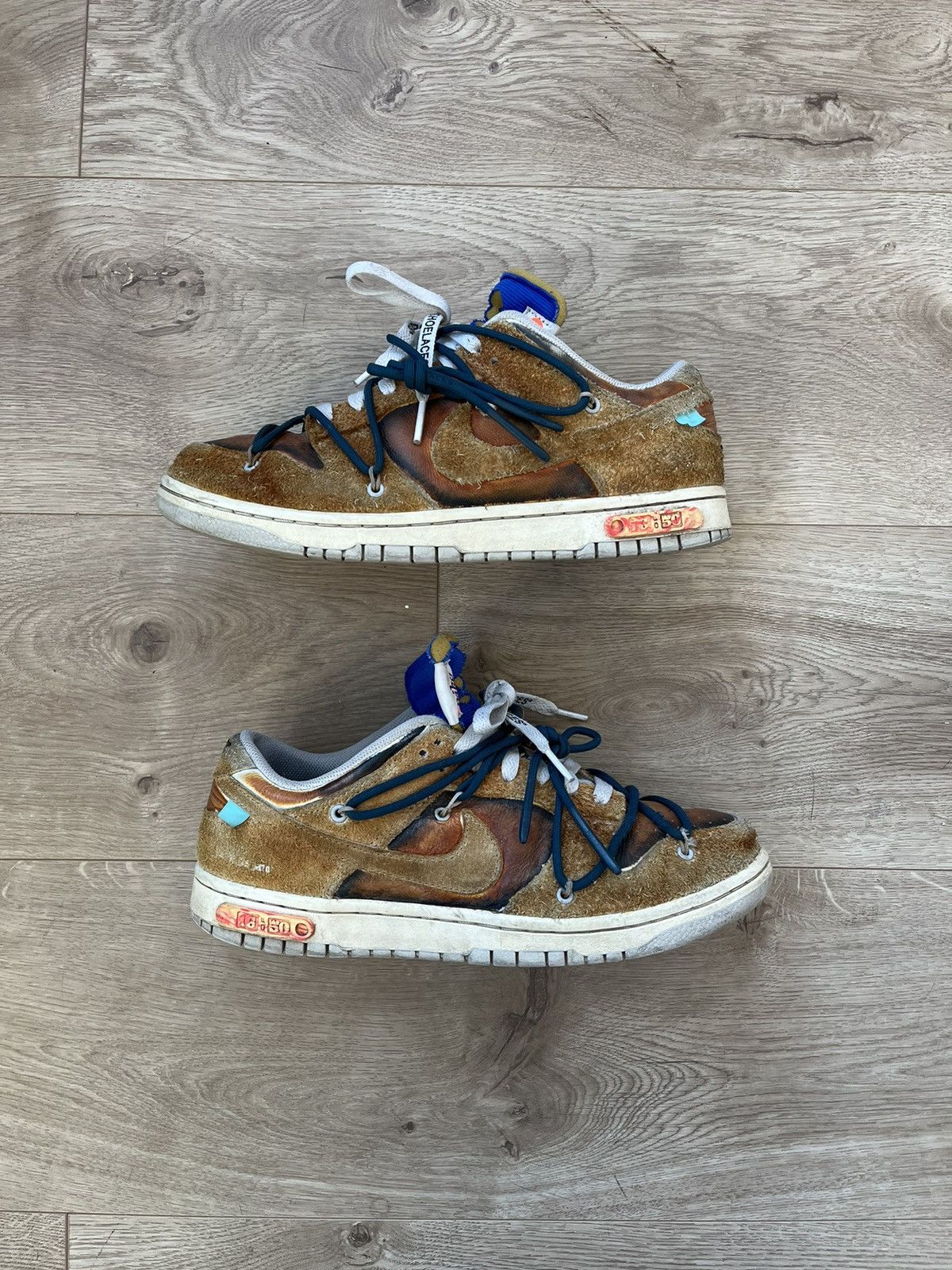Nike × Off-White Nike Off White Dunk Lot 16 CUSTOM Size US 9 / EU 42 - 1 Thumbnail