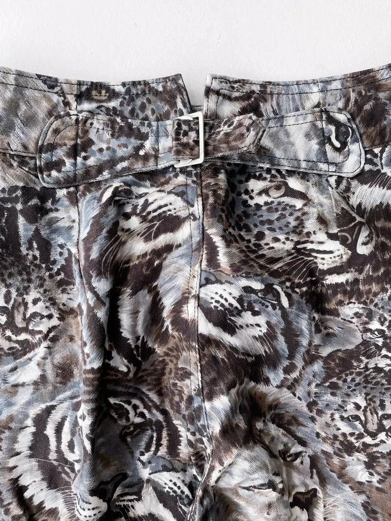 Kenzo Kenzo size m 90s Hokusai Animal High Waist Breeches pants Size US 30 / EU 46 - 6 Thumbnail