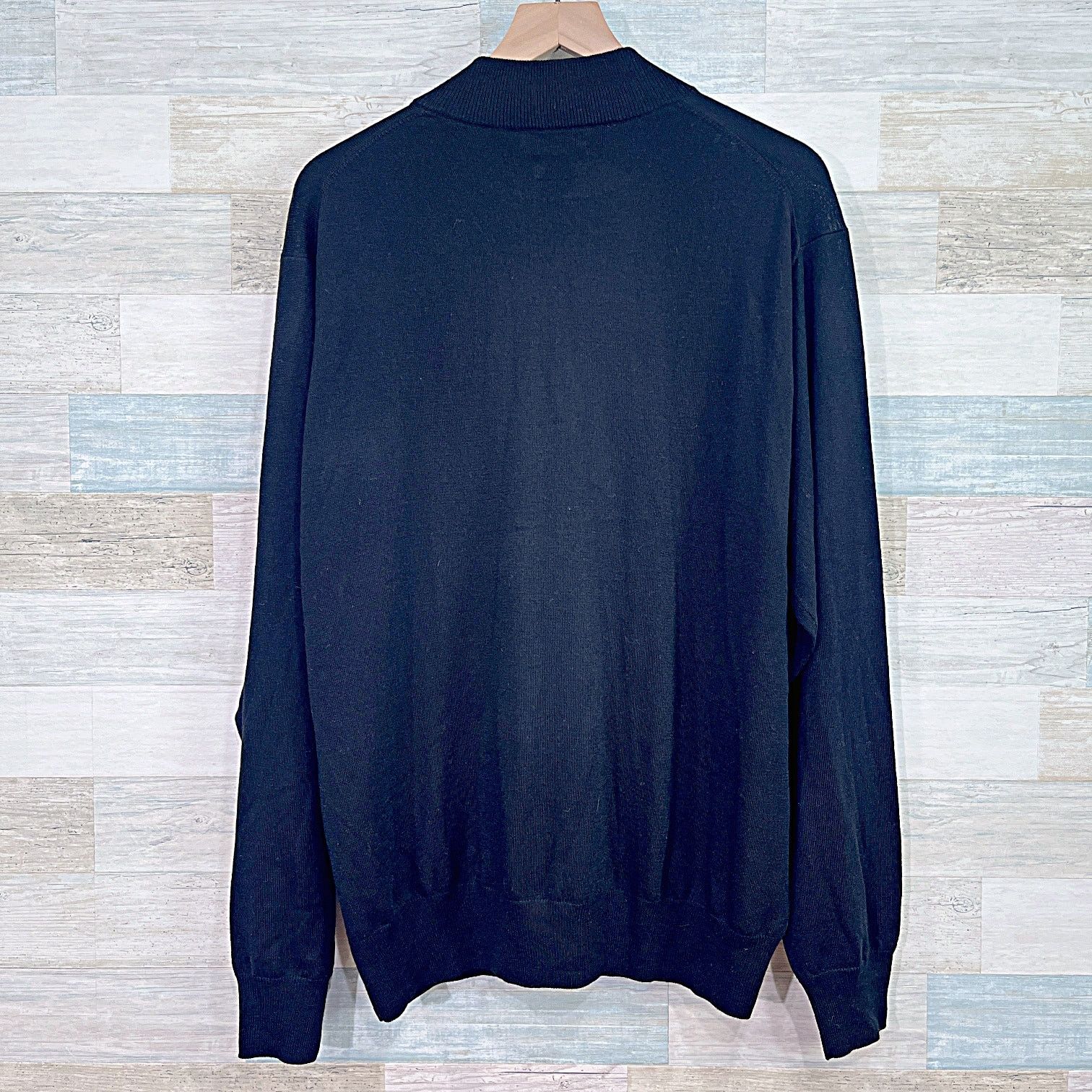 Peter Millar Peter Millar Silk Merino Wool 1/4 Zip Sweater Black Mens 2XL Size US XXL / EU 58 / 5 - 3 Thumbnail