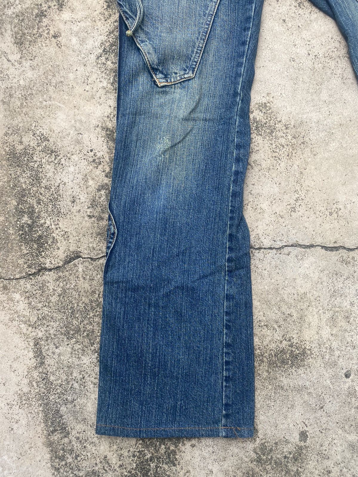 If Six Was Nine × Japanese Brand Flare Jeans Bison Double Knee Multipocket Size US 31 - 4 Thumbnail