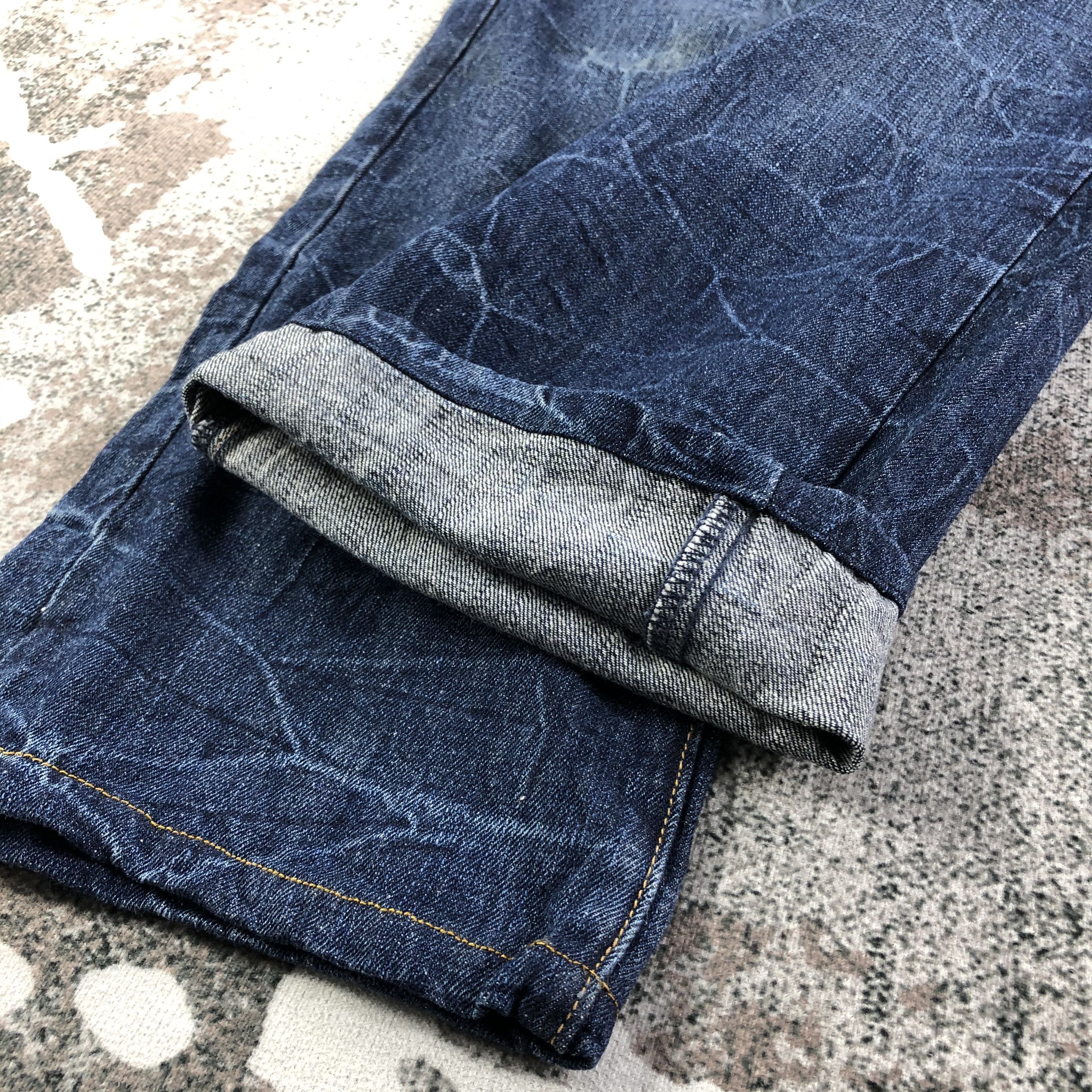 Japanese Brand Jungle Storm Jeans Double Waist Denim KJ1672 Size US 31 - 5 Thumbnail