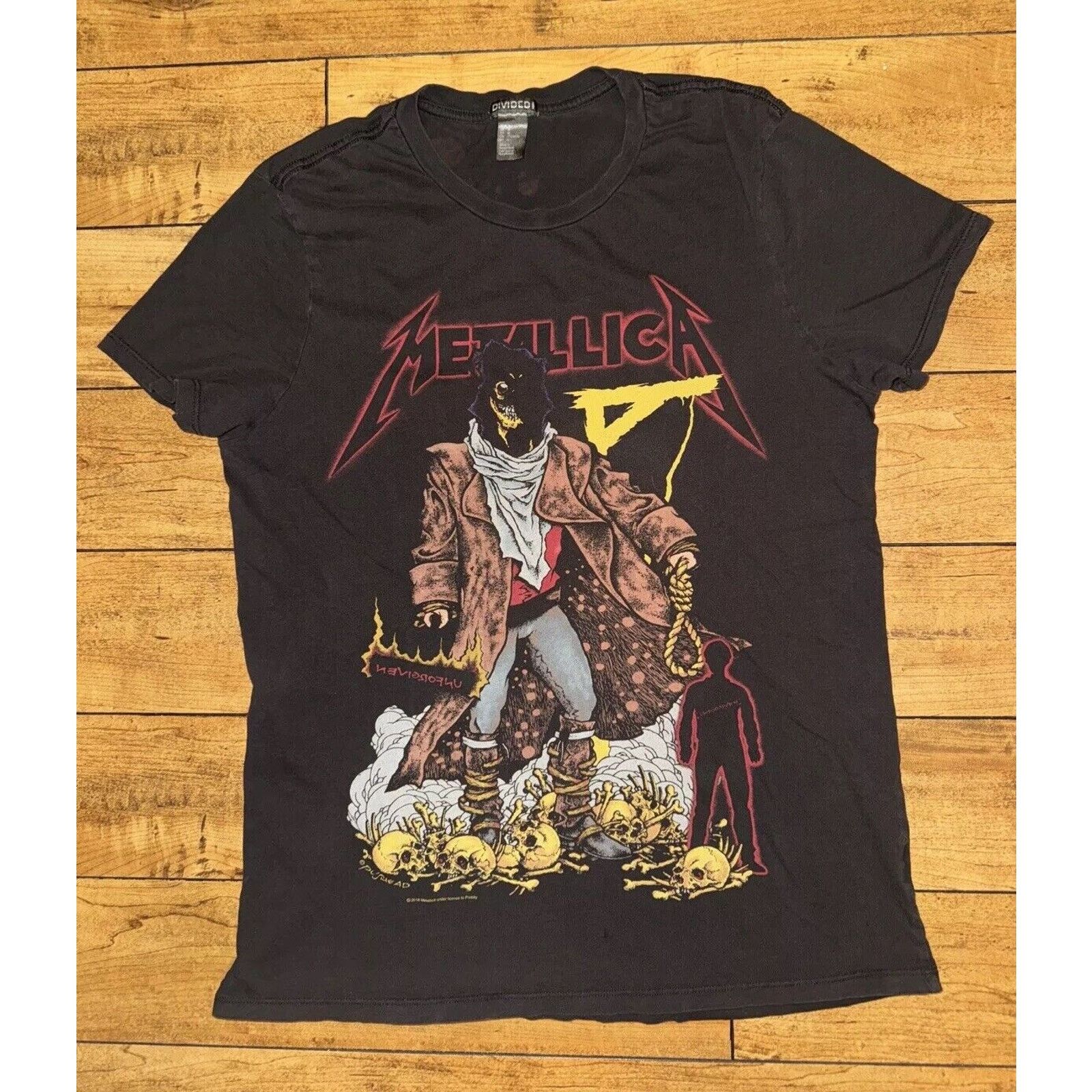 Band Tees × Metallica × Vintage Metallica Pushead T-Shirt Black