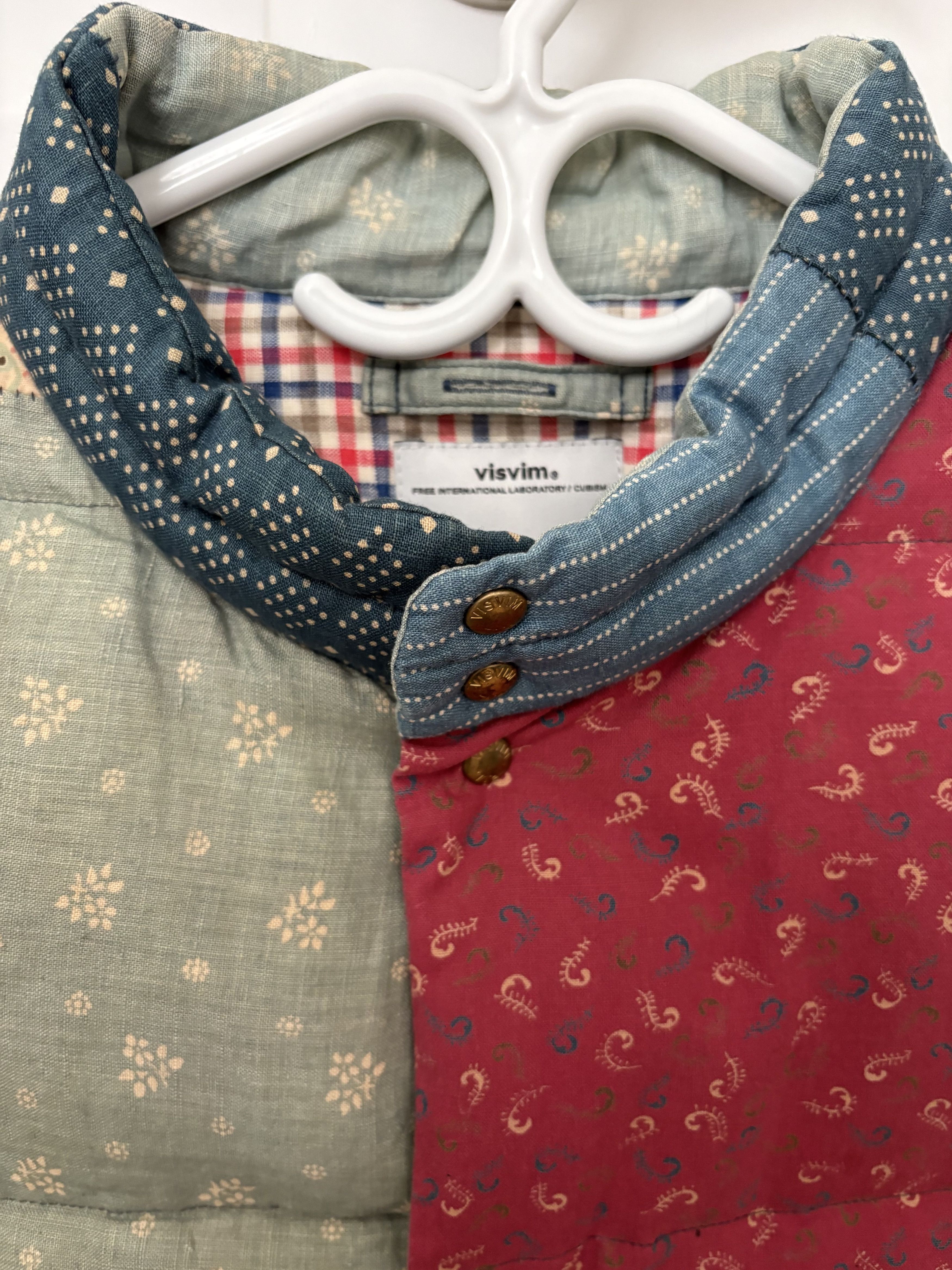 Visvim Visvim Patchwork Down Vest (One of a Kind) Size US L / EU 52-54 / 3 - 4 Thumbnail