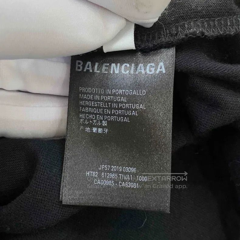 Balenciaga Balenciaga Logo Printed Retro Drop Shoulder Short Sleeve T Size US XS / EU 42 / 0 - 6 Thumbnail
