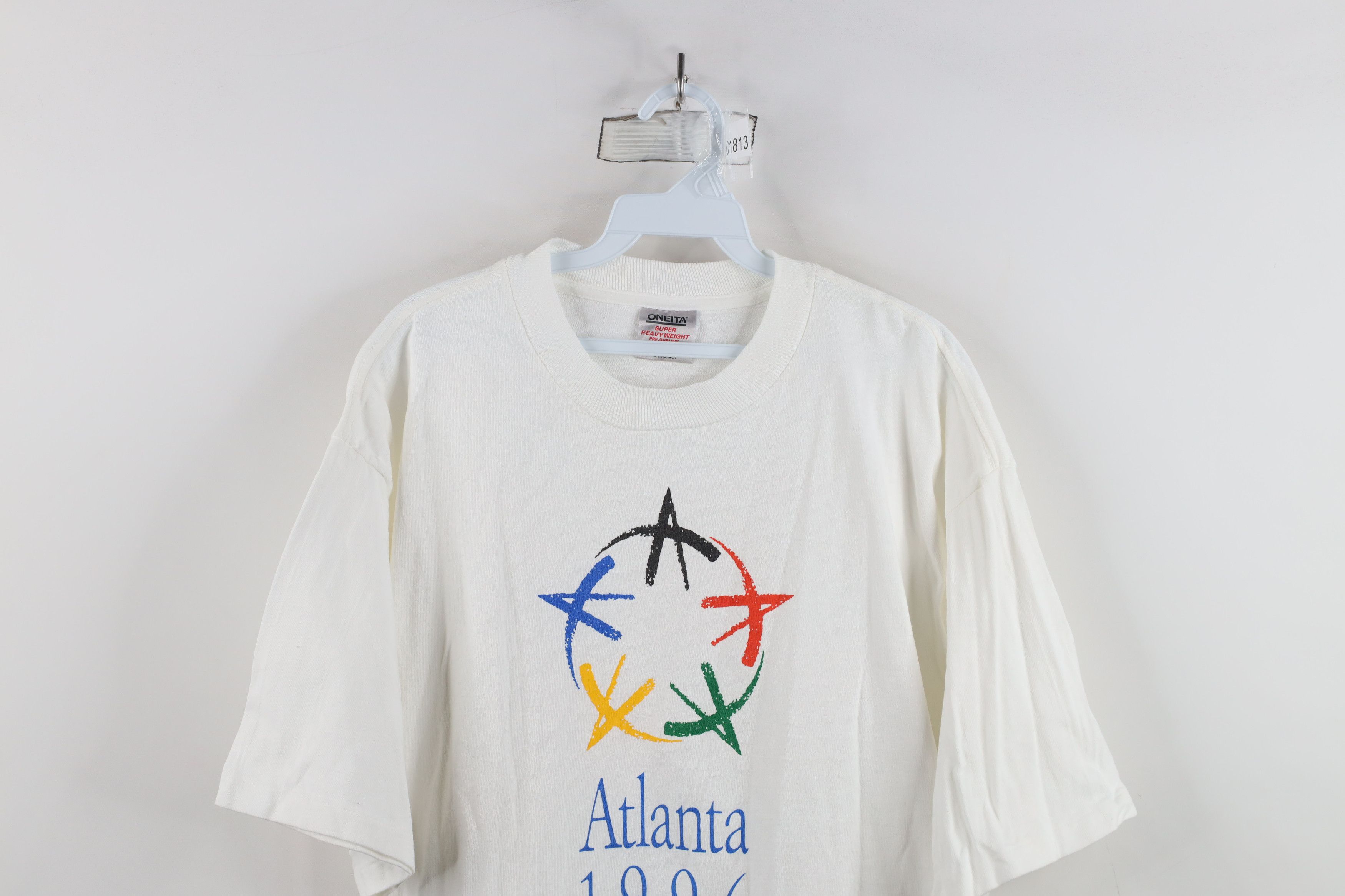 Vintage Vintage 90s 1996 Olympics Atlanta Short Sleeve T-Shirt USA Size US XL / EU 56 / 4 - 2 Thumbnail