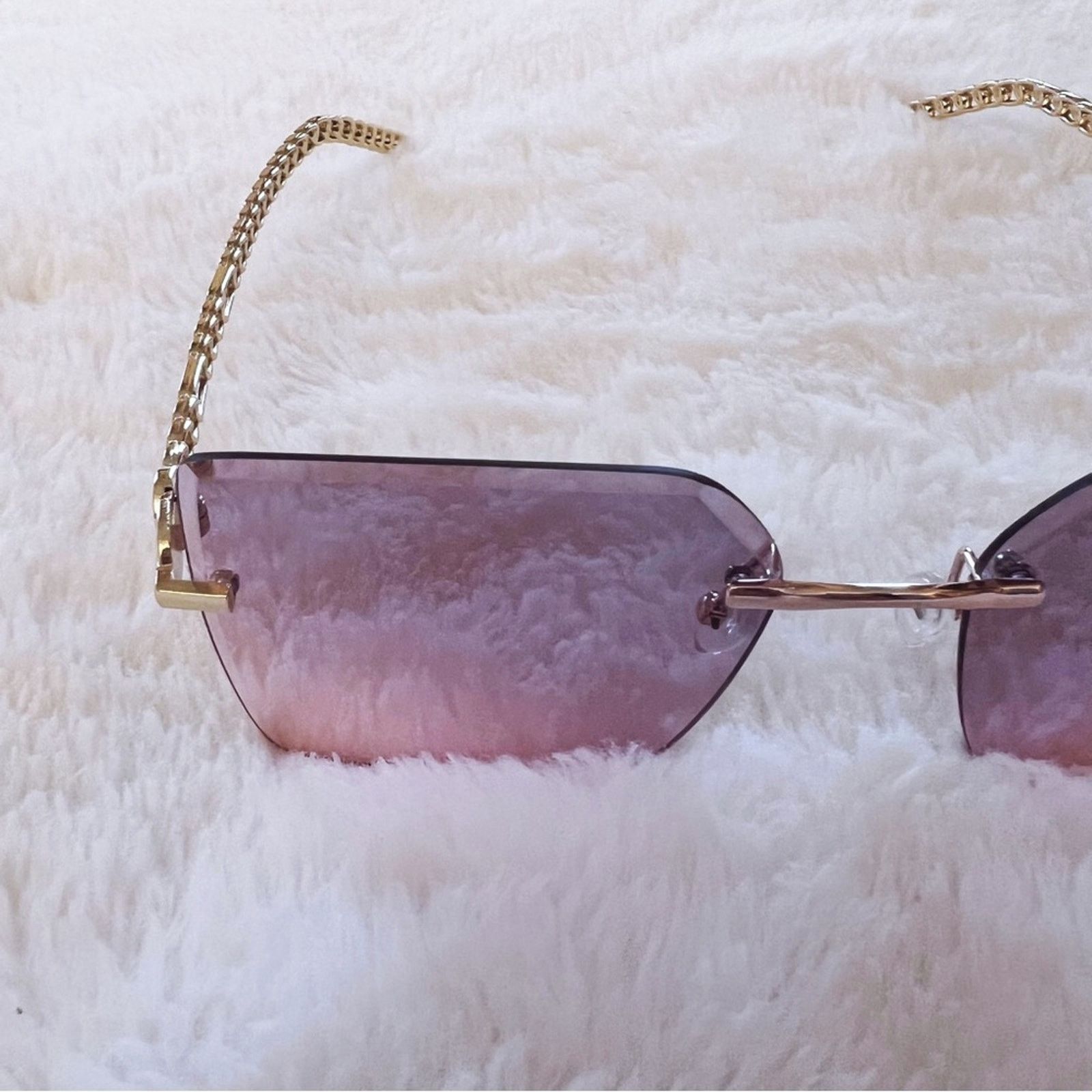Other Skyla Light Purple Square Oversized Sunglasses Size ONE SIZE - 6 Thumbnail
