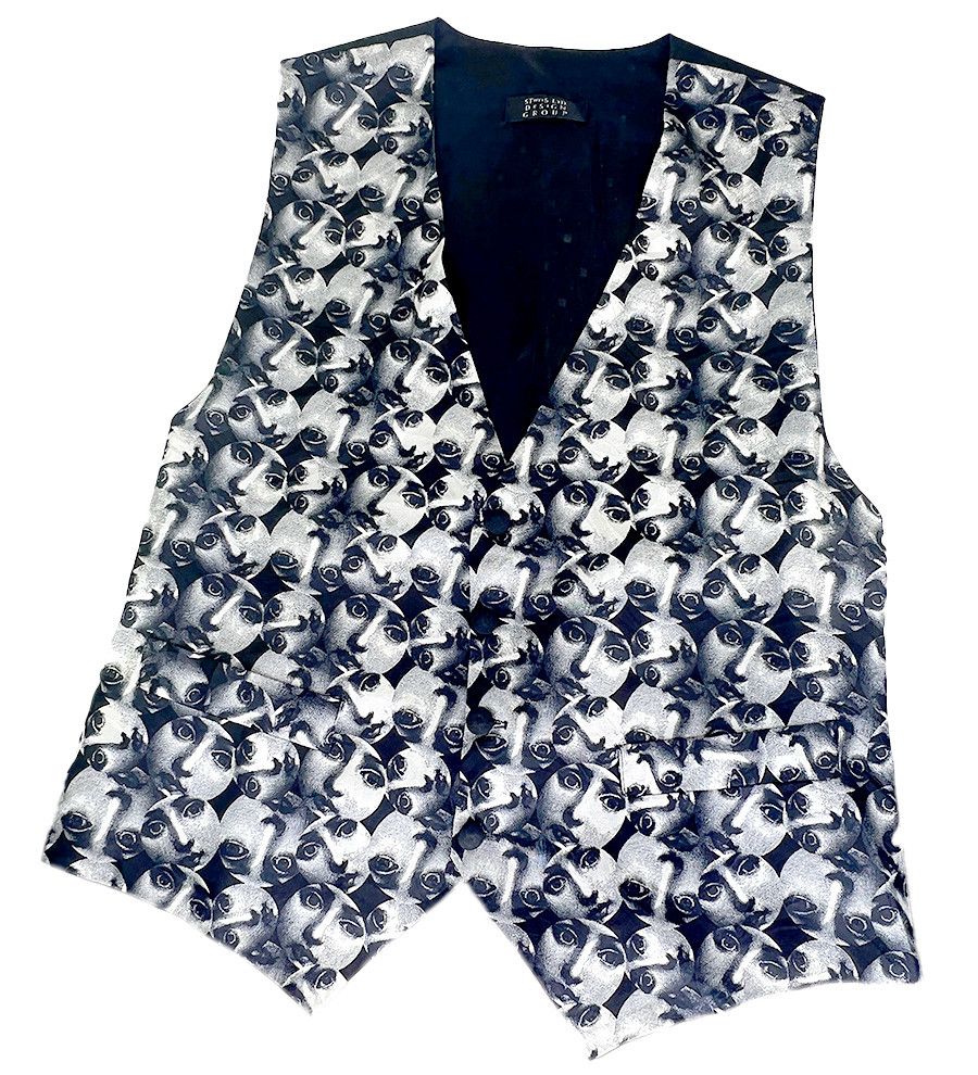 Other Streets Ltd. "Faces" Vintage Vest Size 36R - 2 Thumbnail
