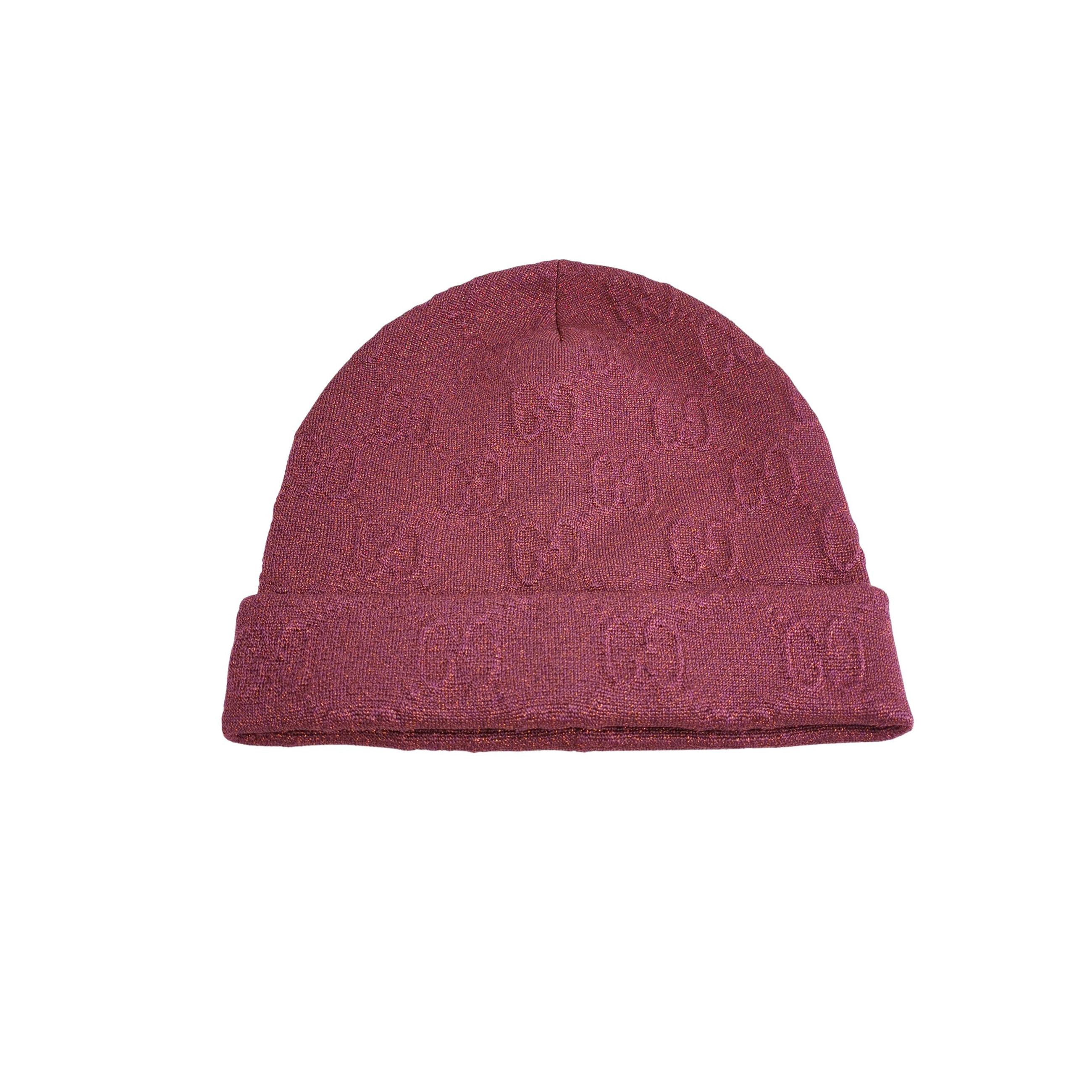 Gucci Gucci GG Logo Knit Beanie ONE SIZE Size ONE SIZE - 1 Thumbnail